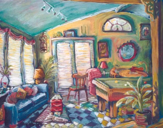 "The Gathering Place"— Acrylic on canvas, 2004—SOLD