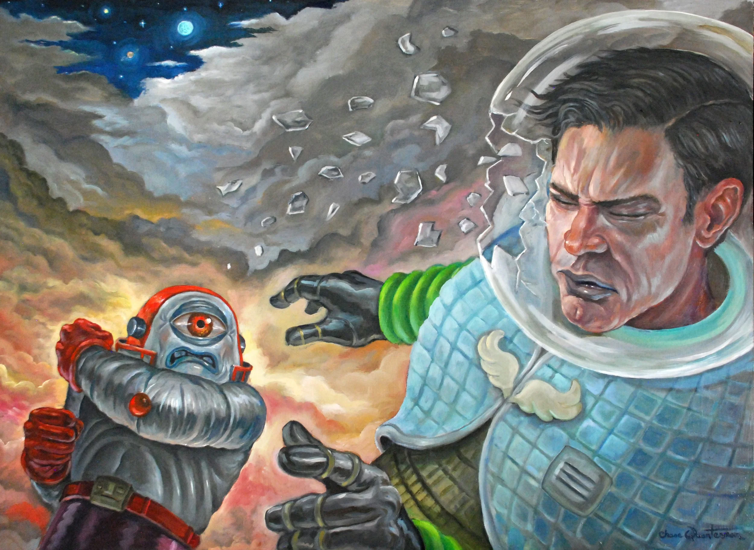 "Dark Matter"—Oil on panel, 2015—SOLD