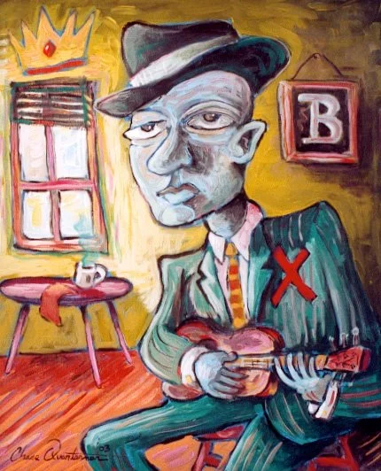 "B is for Blues"— Acrylic on canvas, 2003—SOLD
