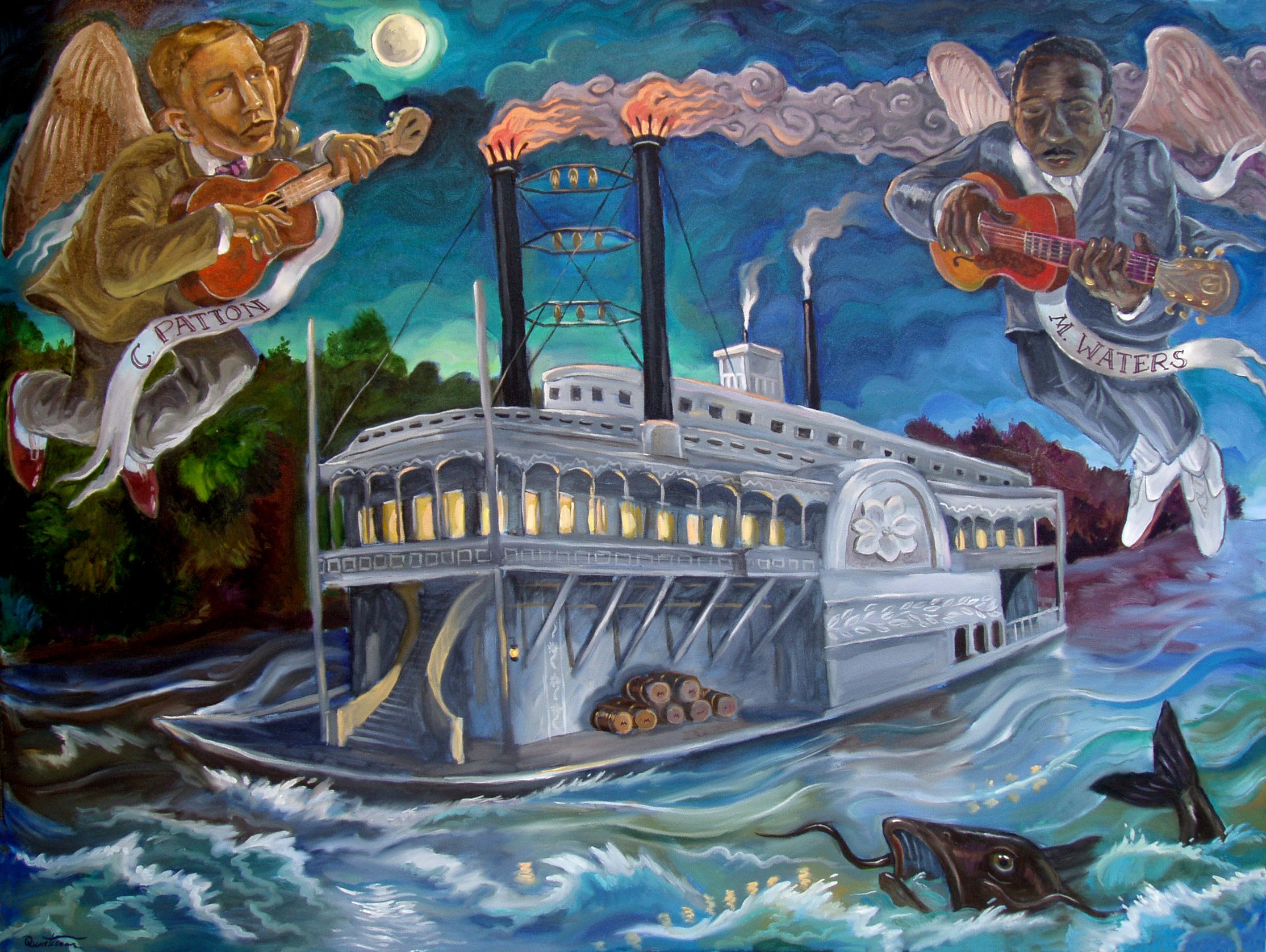 "Mighty Mississippi"— Oil on canvas, 2007—SOLD