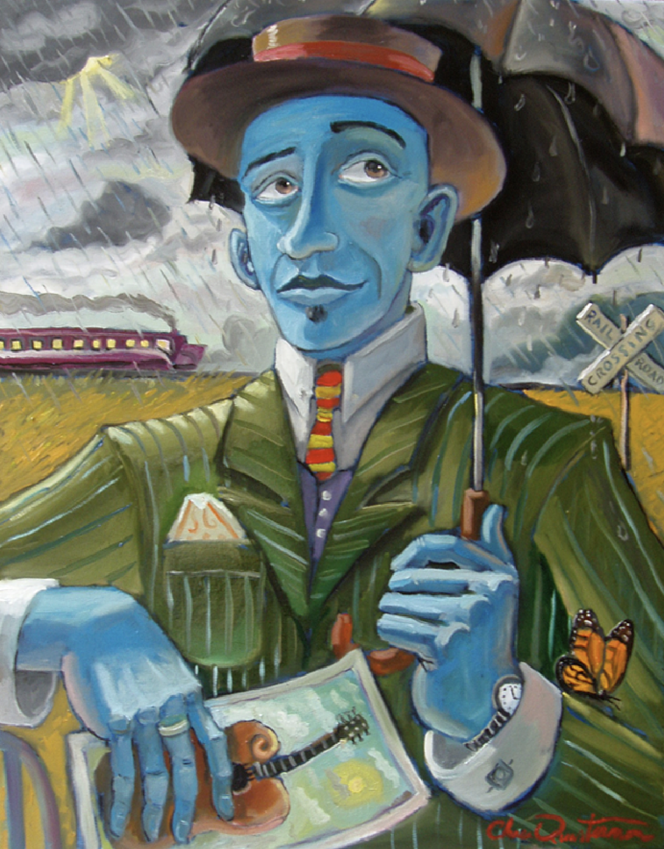 "Gullywasher"— Oil on canvas, 2006—SOLD