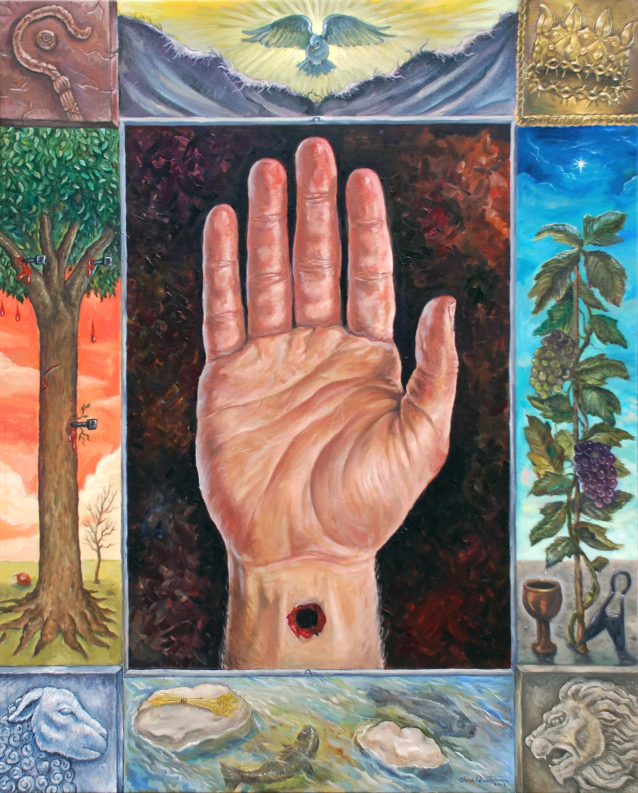 "The Hinge"—Oil on canvas, 36"x48" —Collection of Mississippi College