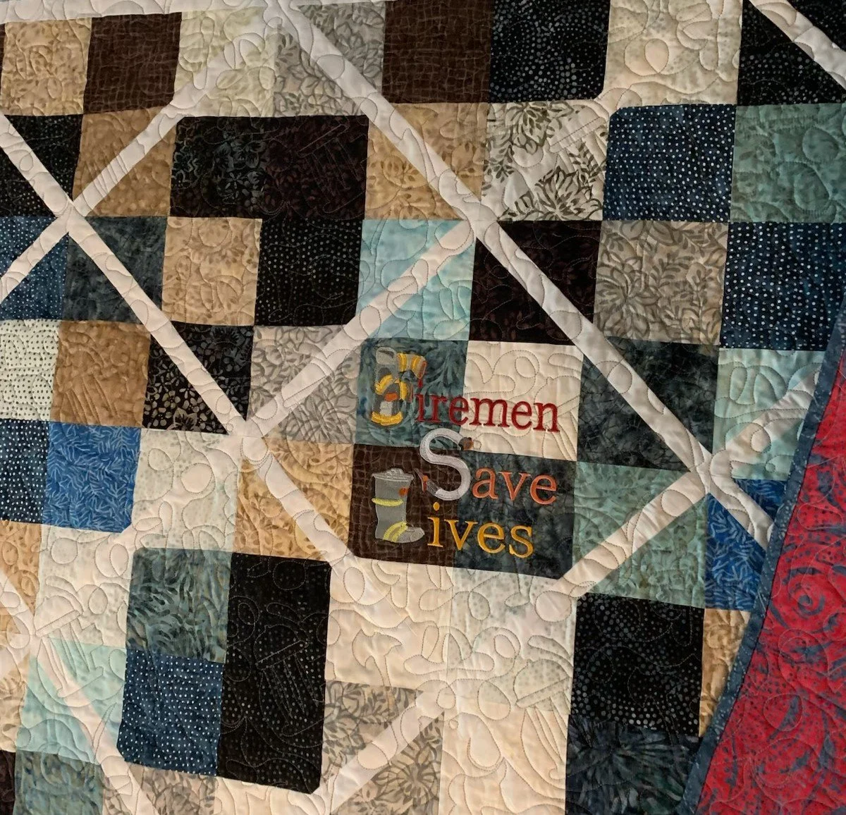 Close-up of a quilt