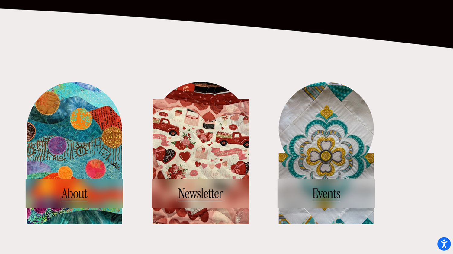 The new LVQG website includes an accessibility widget that allows visitors to customize font size, color contrast, and navigation settings, as noted by the silhouette figure in a blue circle icon on the bottom right of the website. 