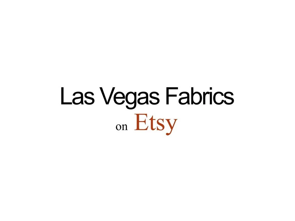 Text saying 'Las Vegas Fabrics on Etsy' on a plain white background.