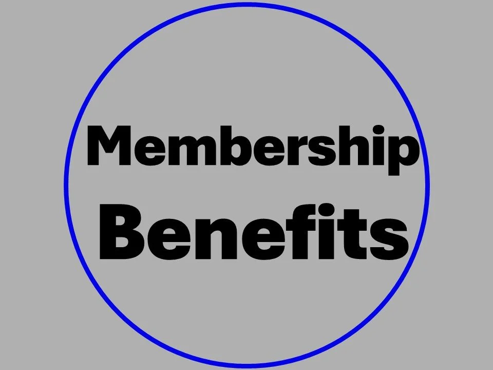 Gray circle with a blue outline containing the black text 'Membership Form' in the center.