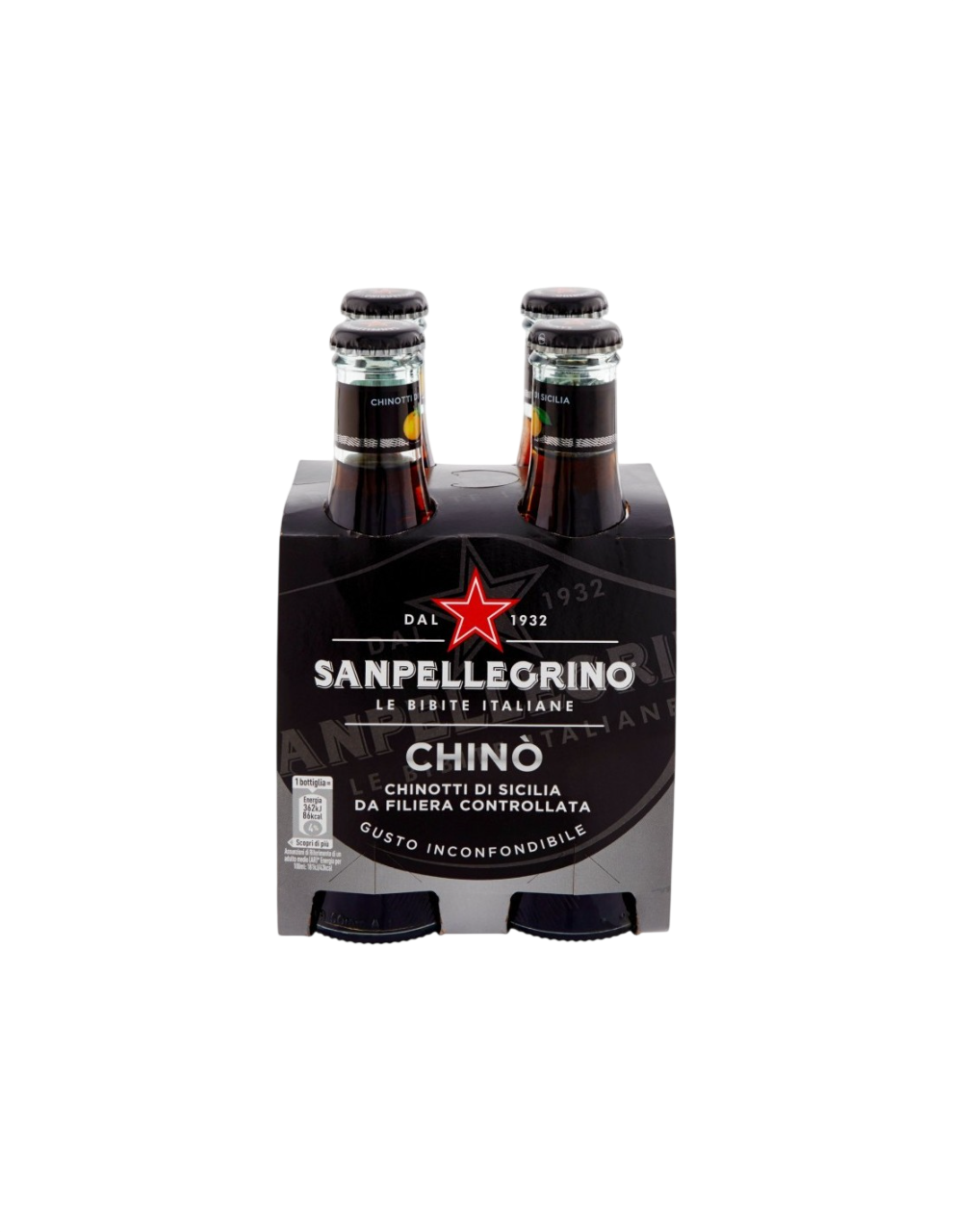 San Pellegrino Chinotto 4×20 cl – authentische italienische Chinotto Limonade