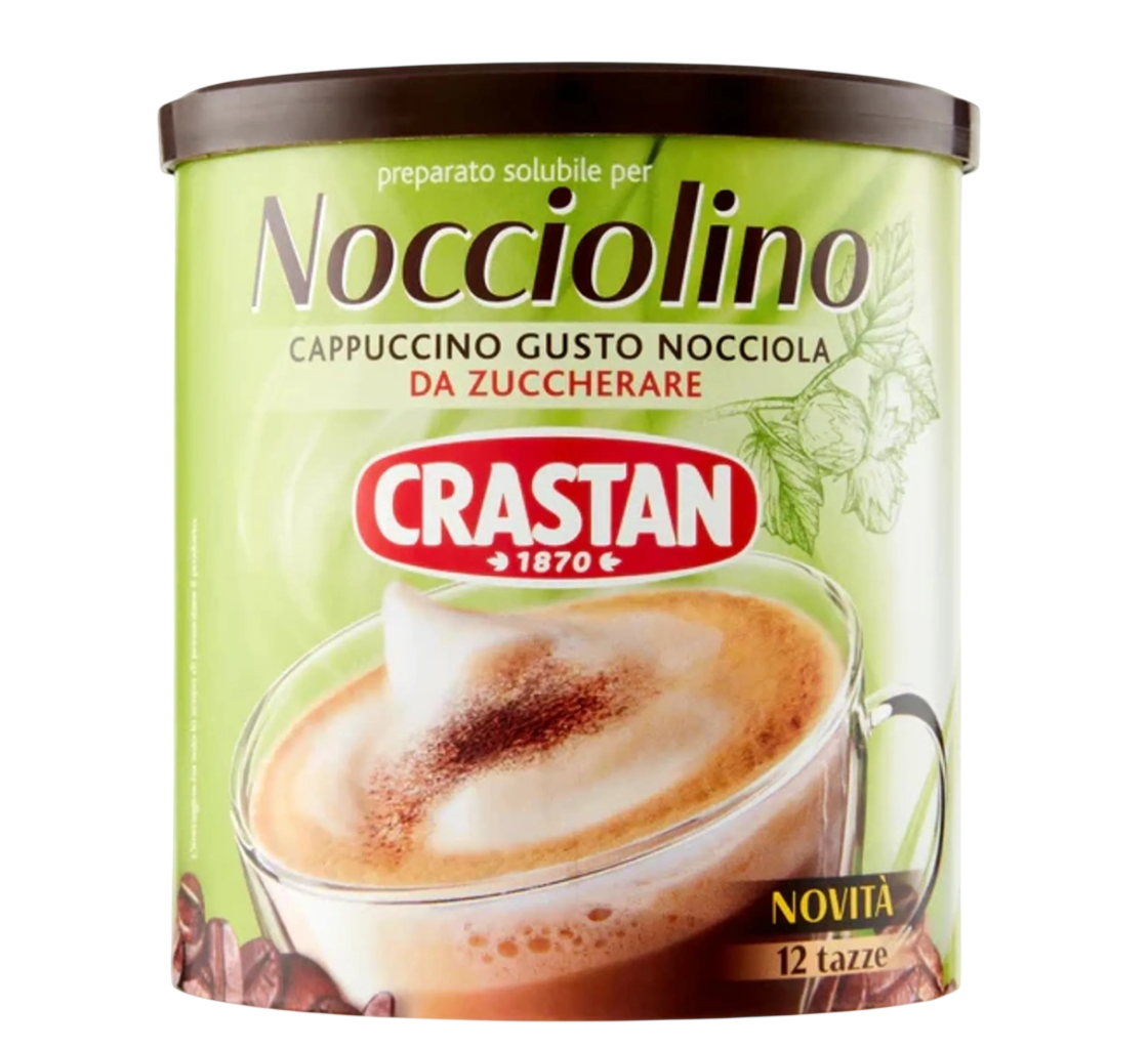 Crastan Nocciolino – Instant Hazelnut Cappuccino 150 g – löslicher Haselnuss-Cappuccino zum Süßen