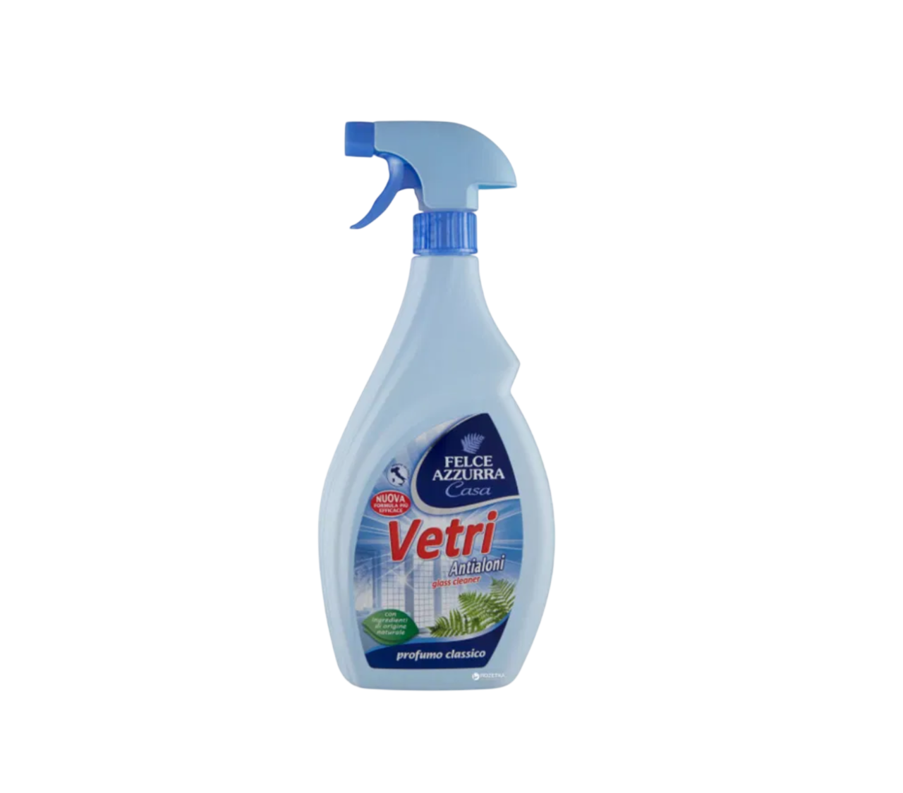 Felce Azzurra Glass Cleaner 750 ml – Klassischer Glas‑ und Fensterreiniger mit frischem Duft