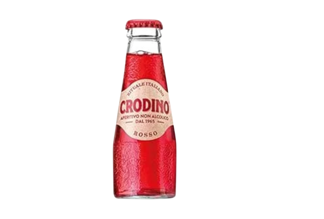 Einzelflasche Crodino Arancia Rossa – alkoholfreier Blutorangen-Aperitif, 10 cl
