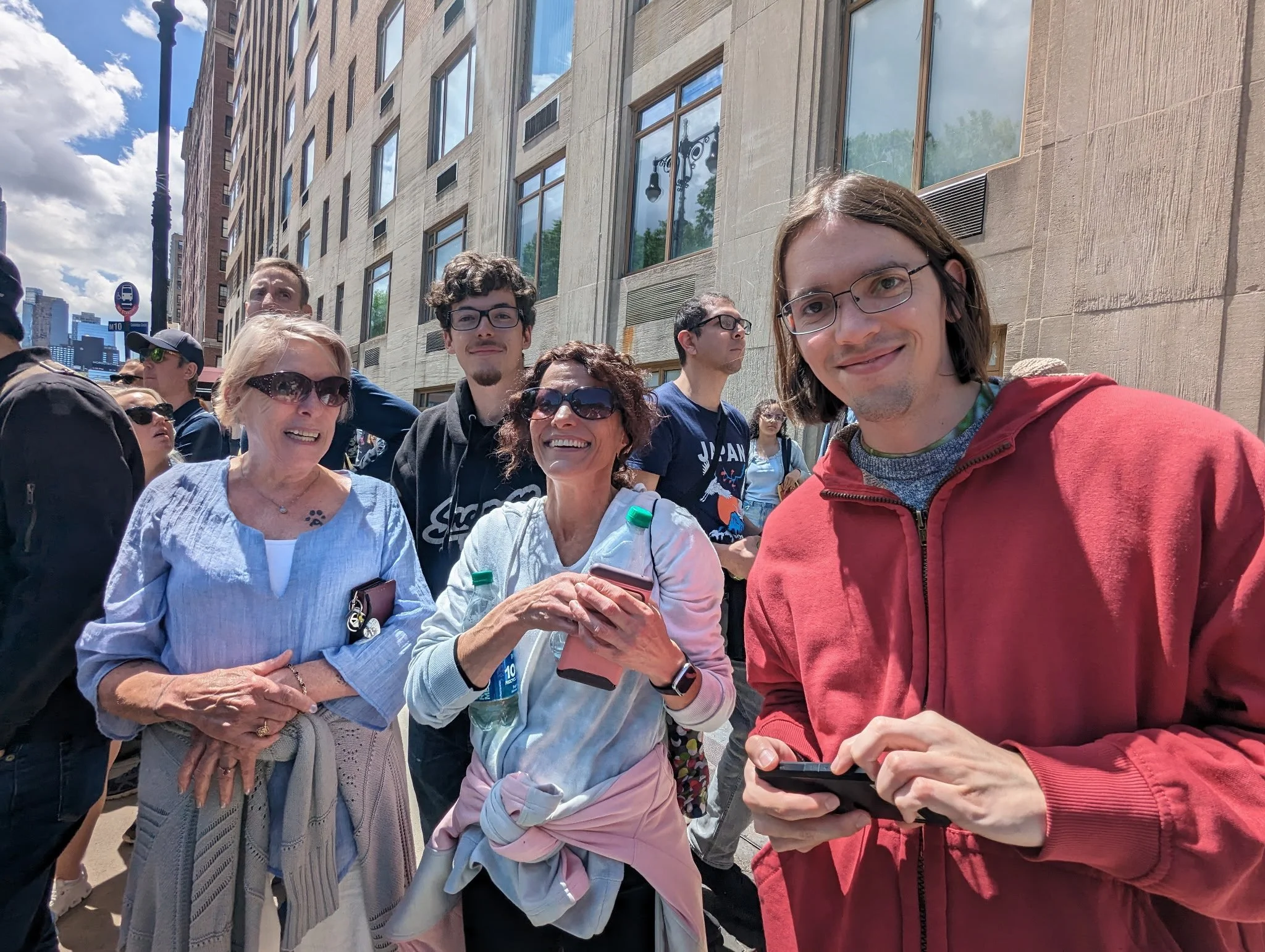 Robert and family in New York! (Left to right: Grandmon Pat, Brother Matthew, Mom Tina, Robert)
