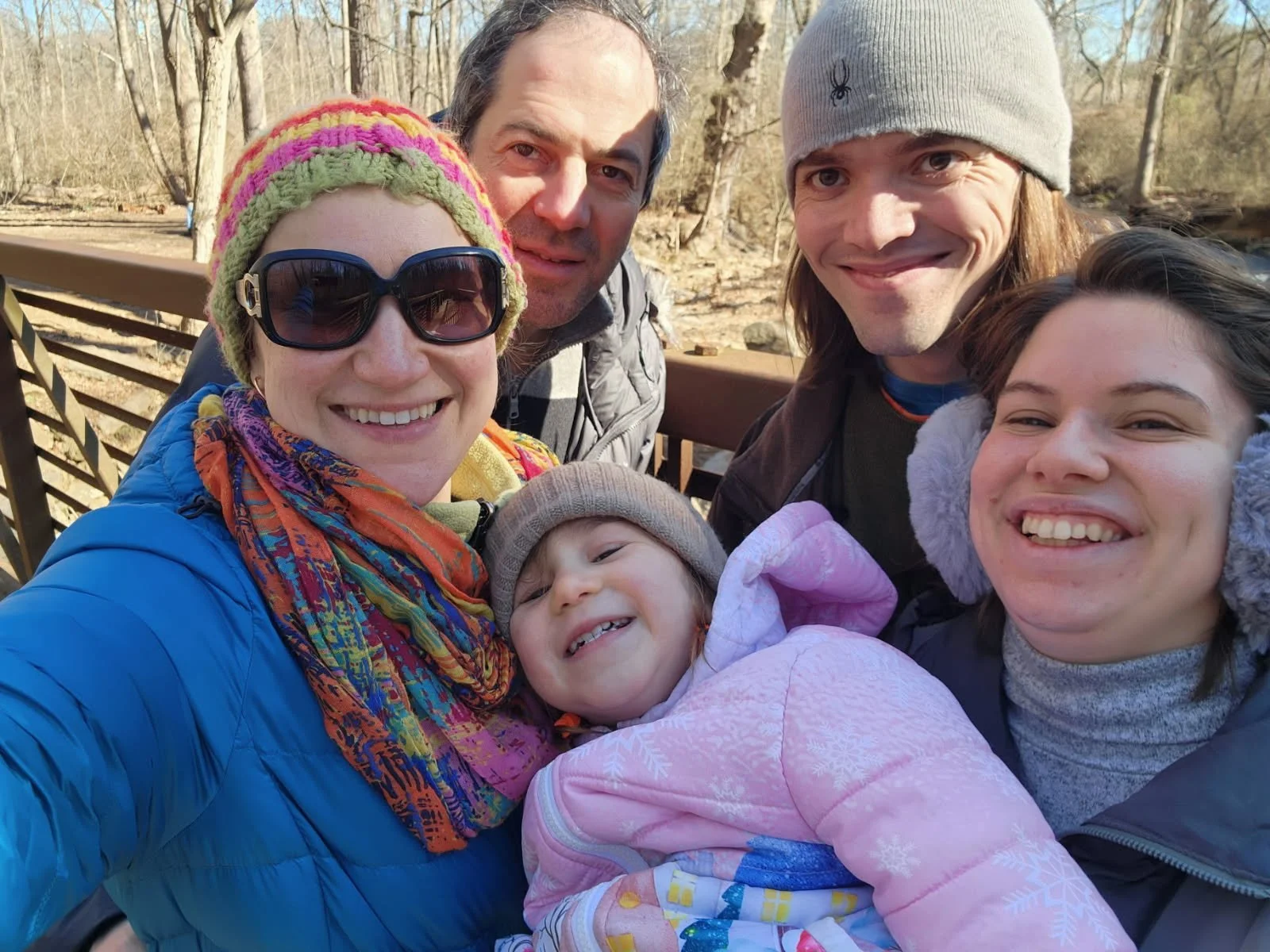 Robert, Natasha, and the Shpilmans! (Left to Right: Yulia, Sasha [big], Tali [small], Robert, Natasha)
