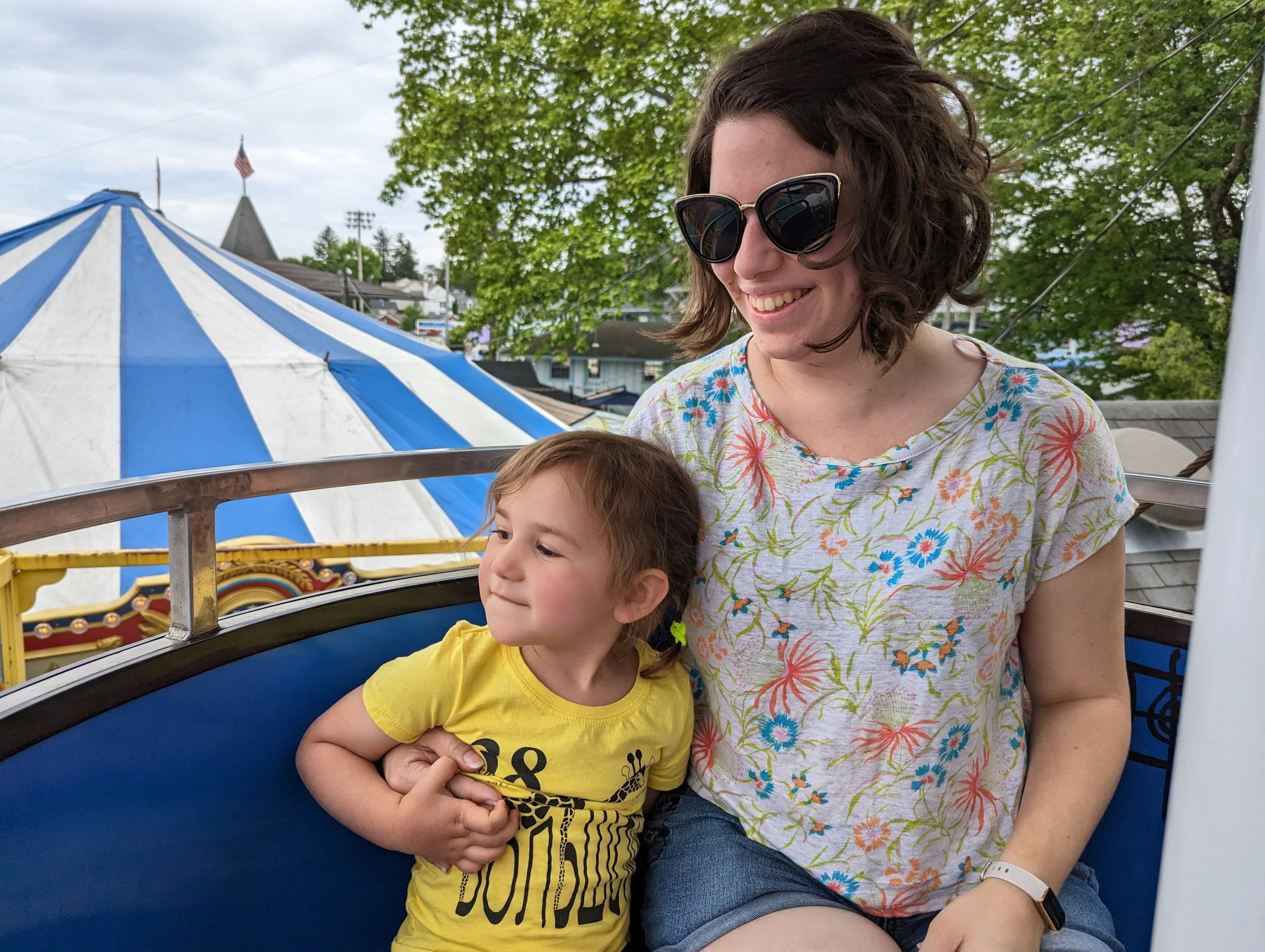 At a fair with Tali!