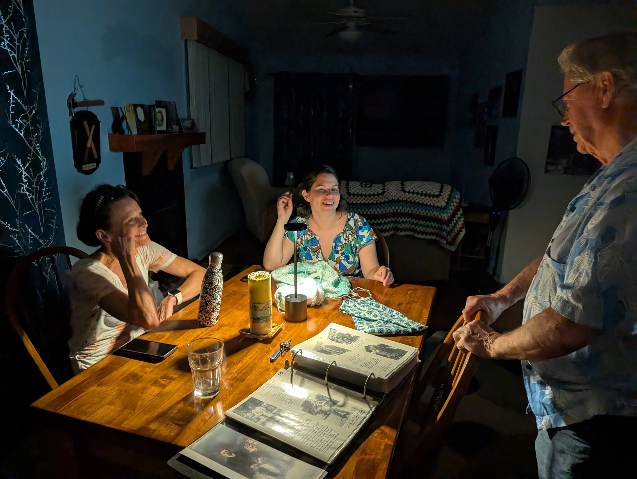 Natasha and Robert's family! (Left to right: Tina, Natasha, Grandpop Bill)