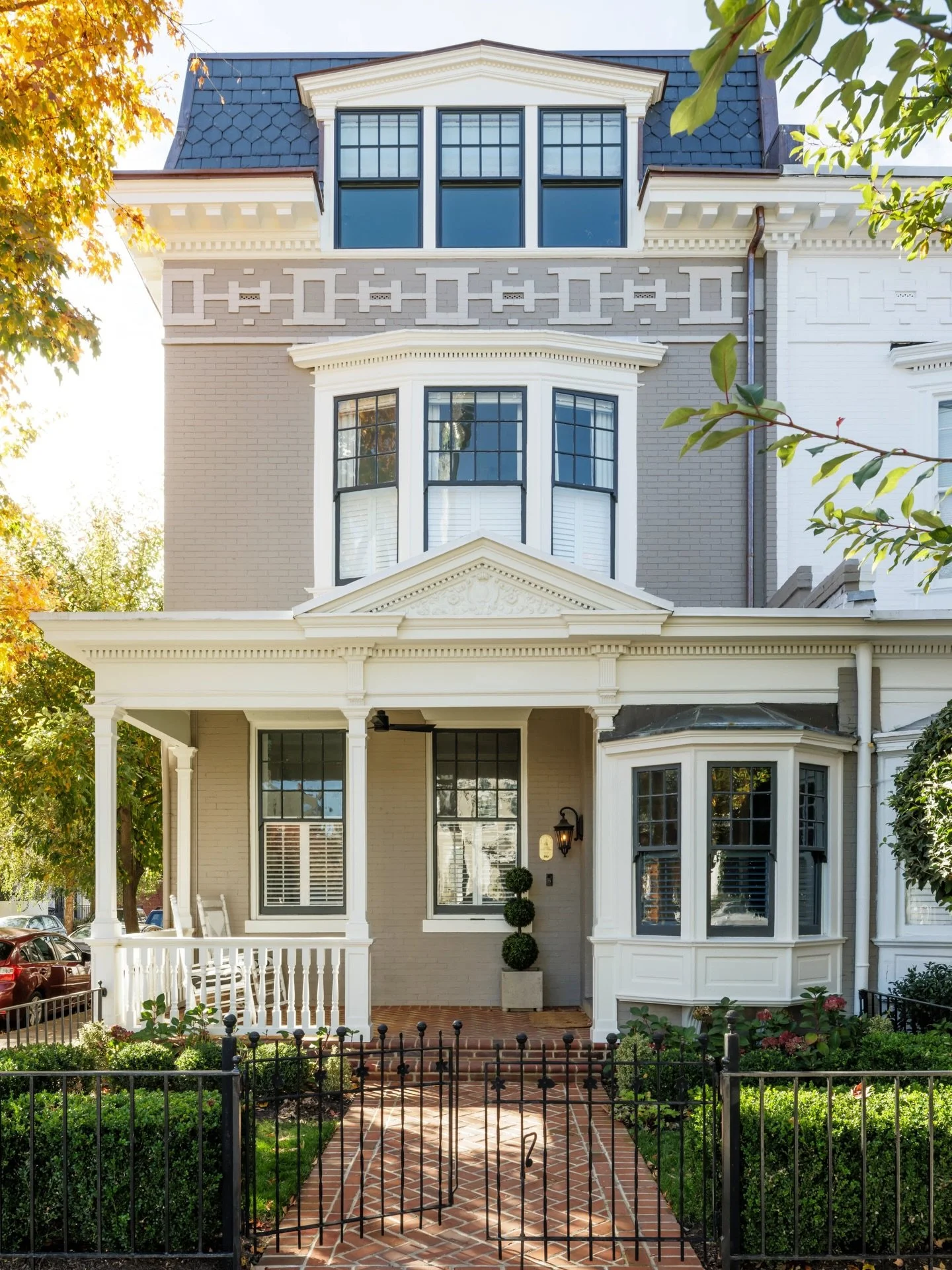 Revealing our Terrace Townhouse &mdash; an addition that bridges the historic Fan streetscape with a more open way of living.
⠀⠀⠀⠀⠀⠀⠀⠀⠀
A full third floor and terrace bring in new light and long views without altering the home&rsquo;s familiar front 