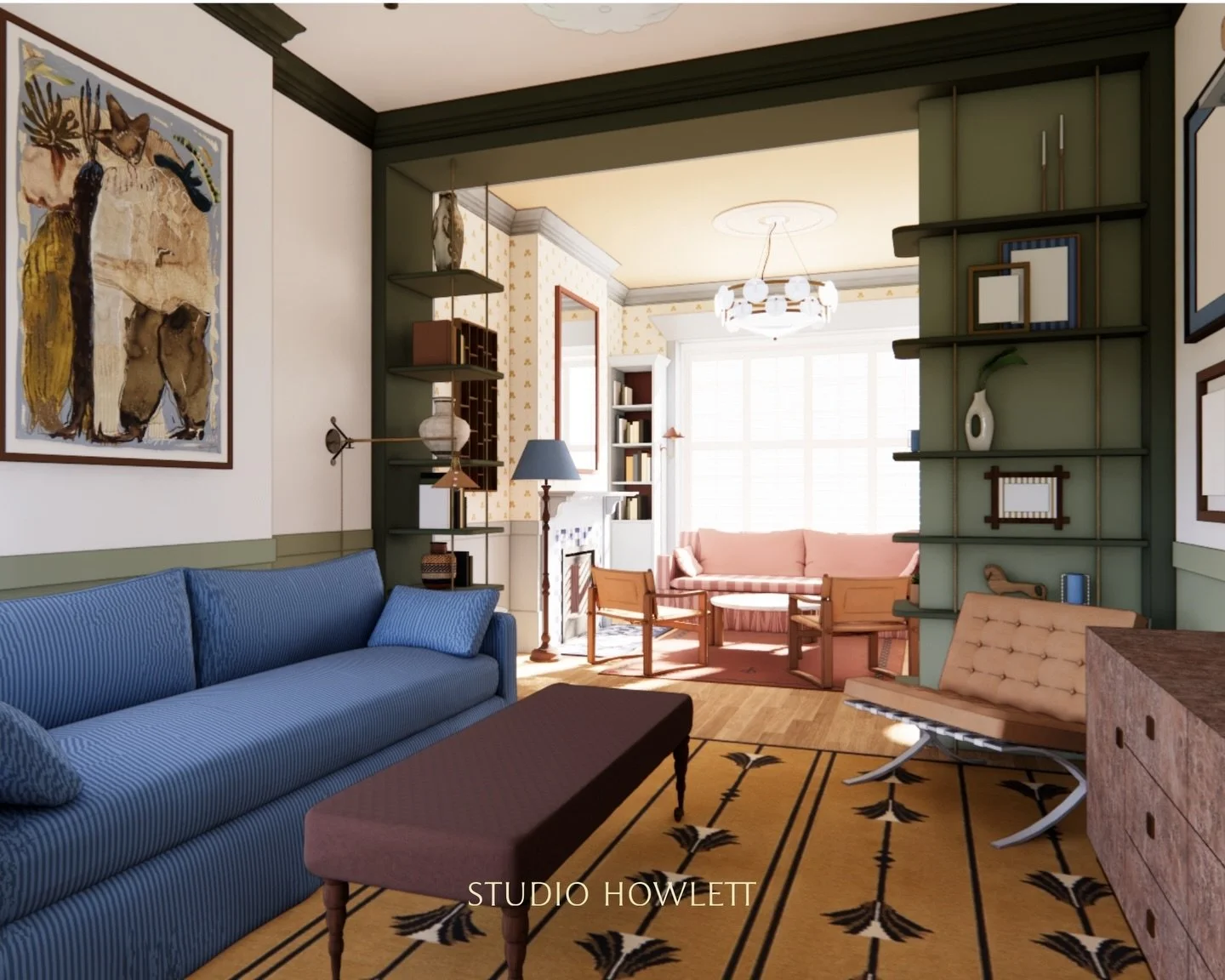 Ever wondered what the Studio Howlett design process looks like? Here&rsquo;s a glimpse inside the design development of one of our latest interiors.
⠀⠀⠀⠀⠀⠀⠀⠀⠀
Step 1: Inspiration imagery + moodboards to set the tone
&bull;
Step 2: A white model to e