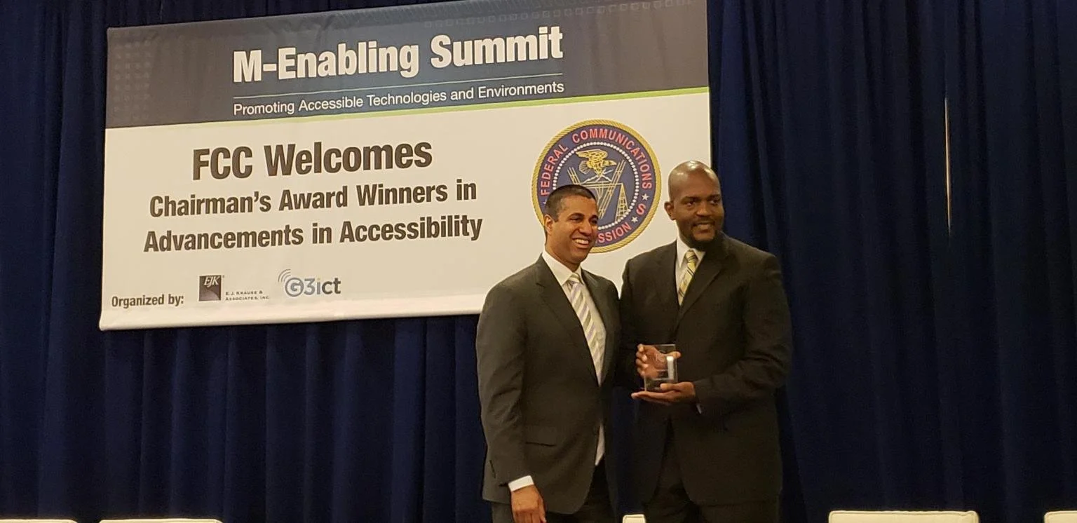 Recognized by the US Federal Communications Commission with the Advancing Accessibility Award for AI research.