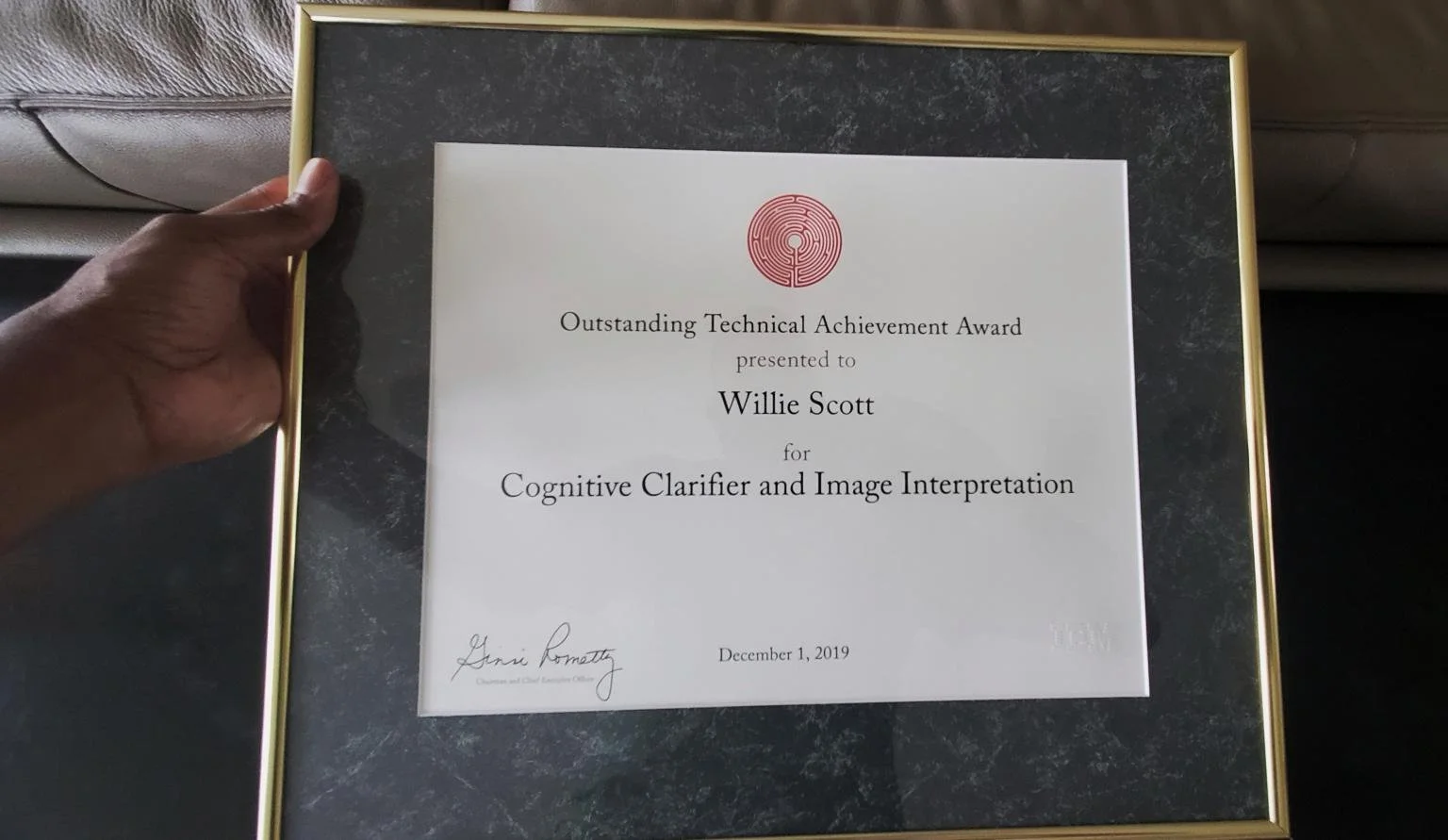 Recognition for AI technologies.