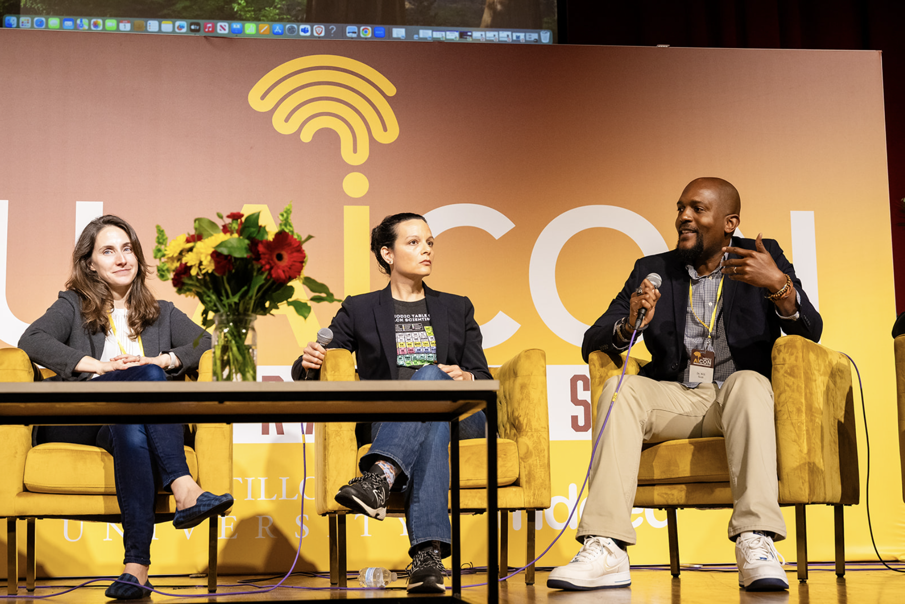 Main Stage Panel Discussion: "Demystifying AI + Empowering HBCUs through Innovation" at the HBCU AI Conference and Training Summit, hosted by Huston-Tillotson University.