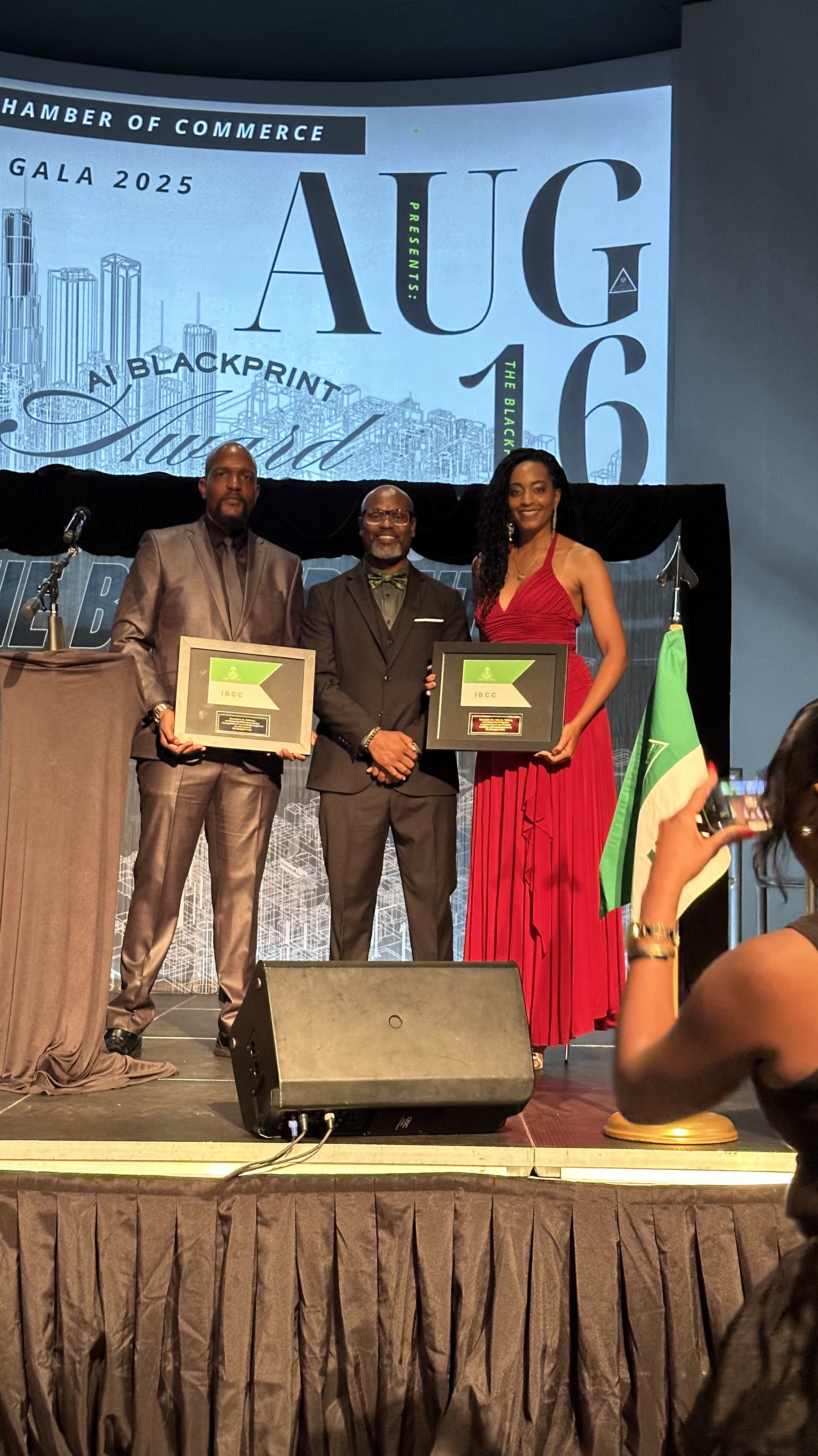 Receiving speaker recognition.