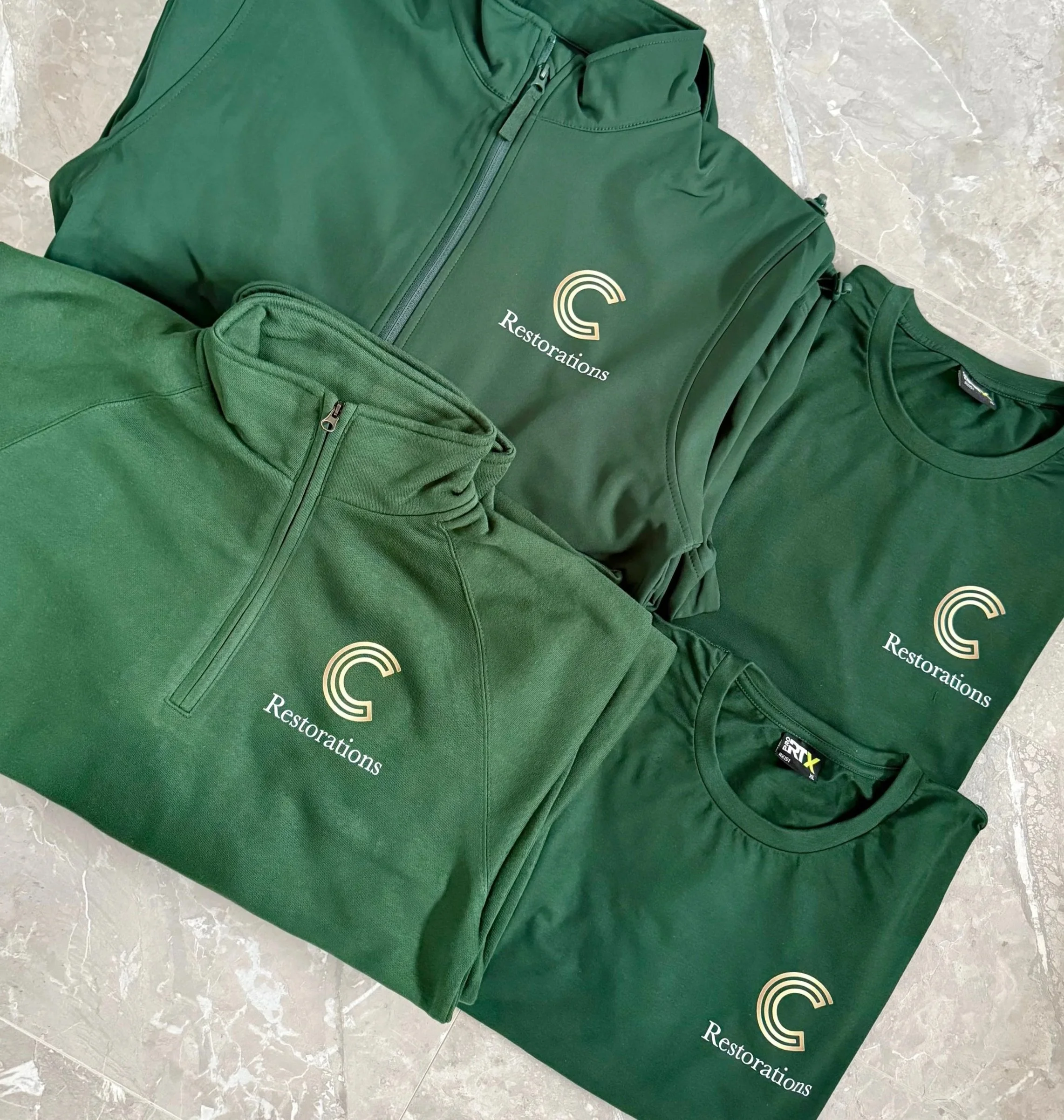 printed workwear, printed uniform, printed clothing radstock