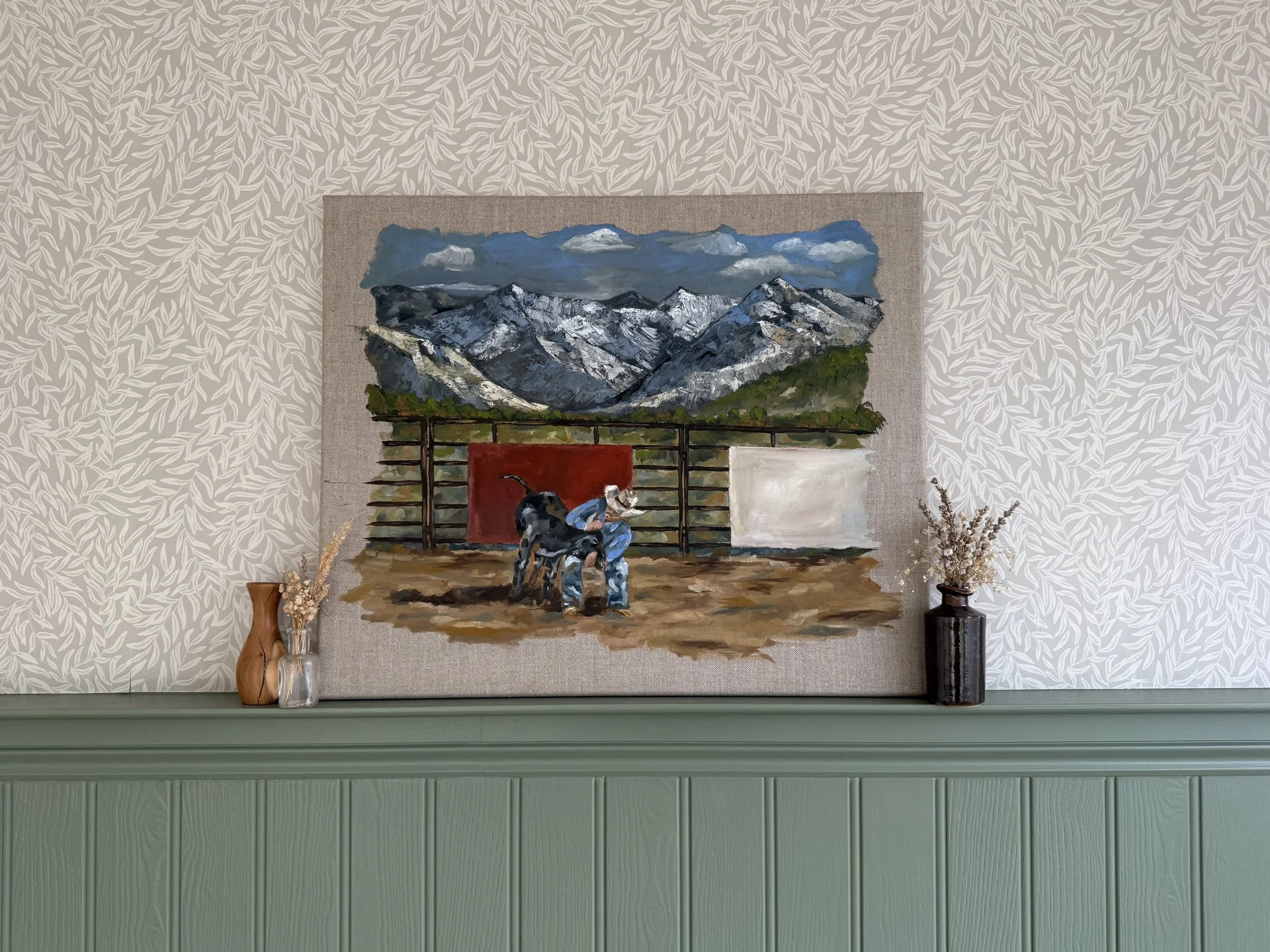 The Steer Wrestler - original