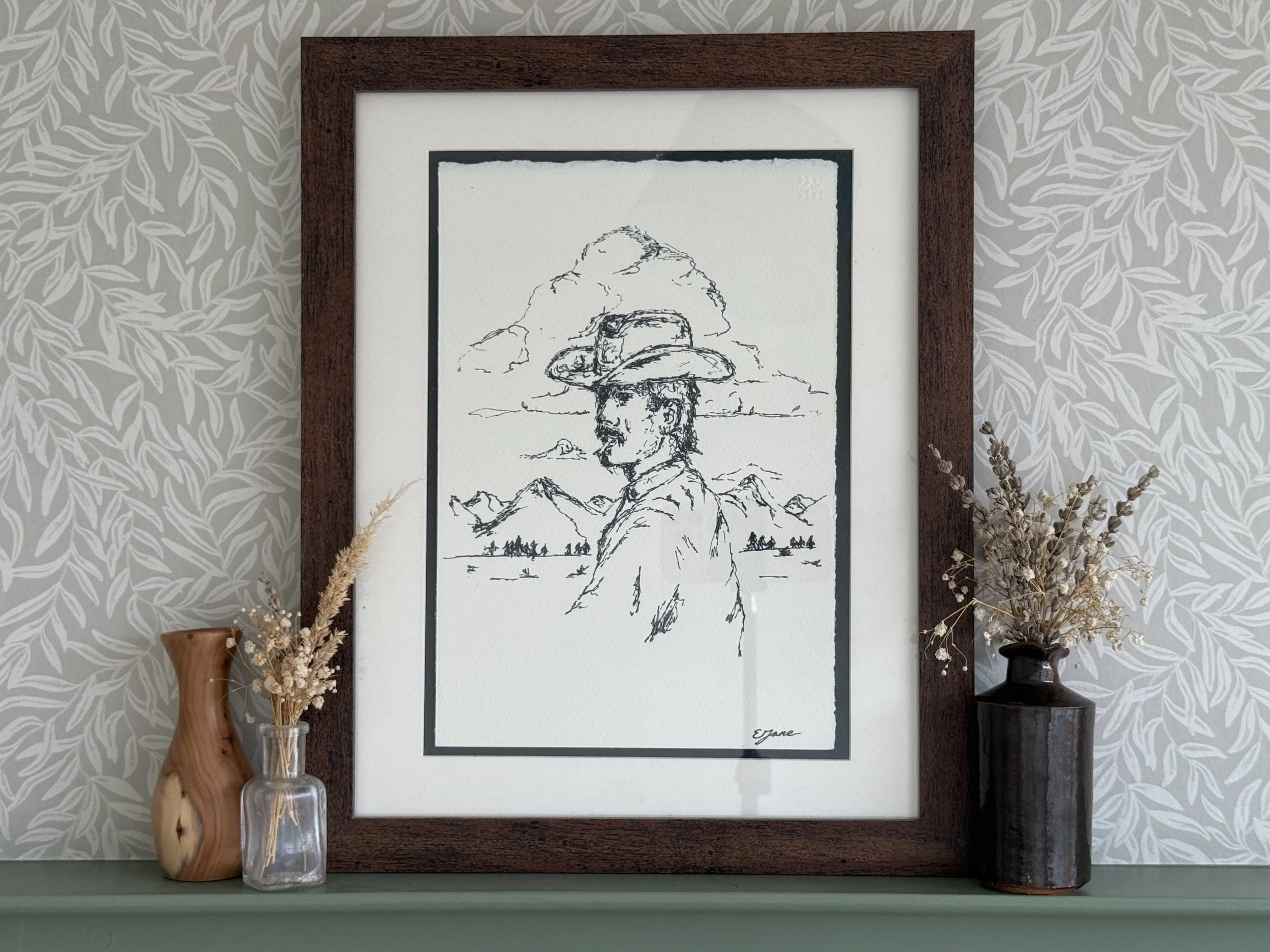 Cowboy in the Mountains