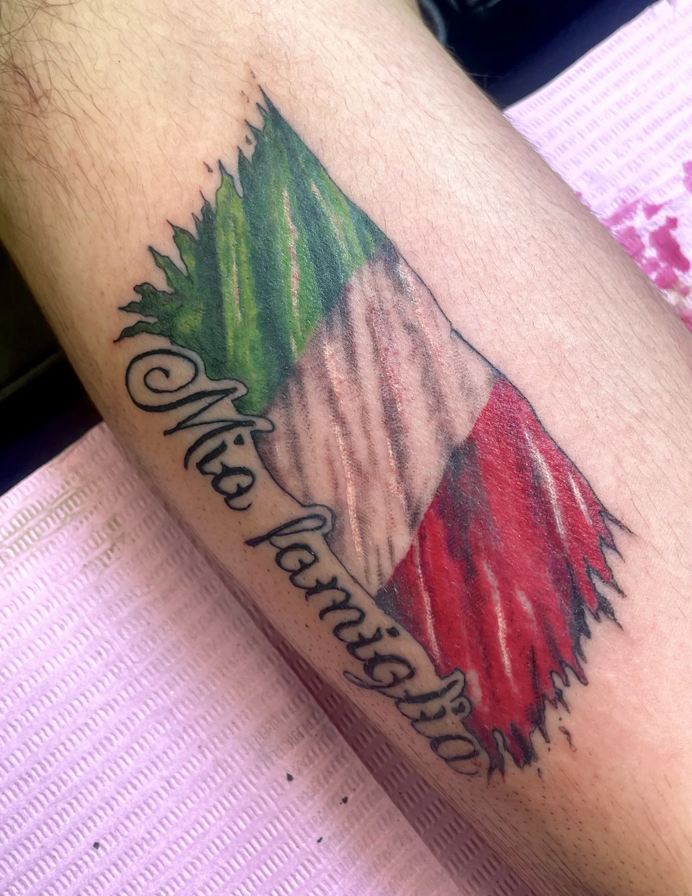 Italian Mia Famiglia tattoo shelton ct