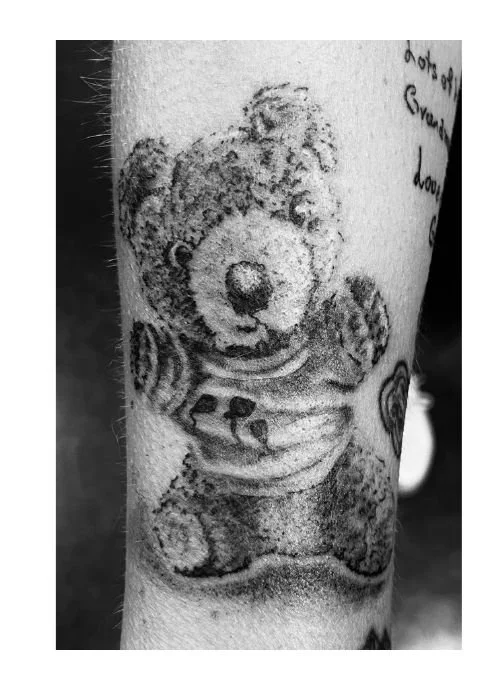 Teddy bear tattoo in shelton ct.jpg