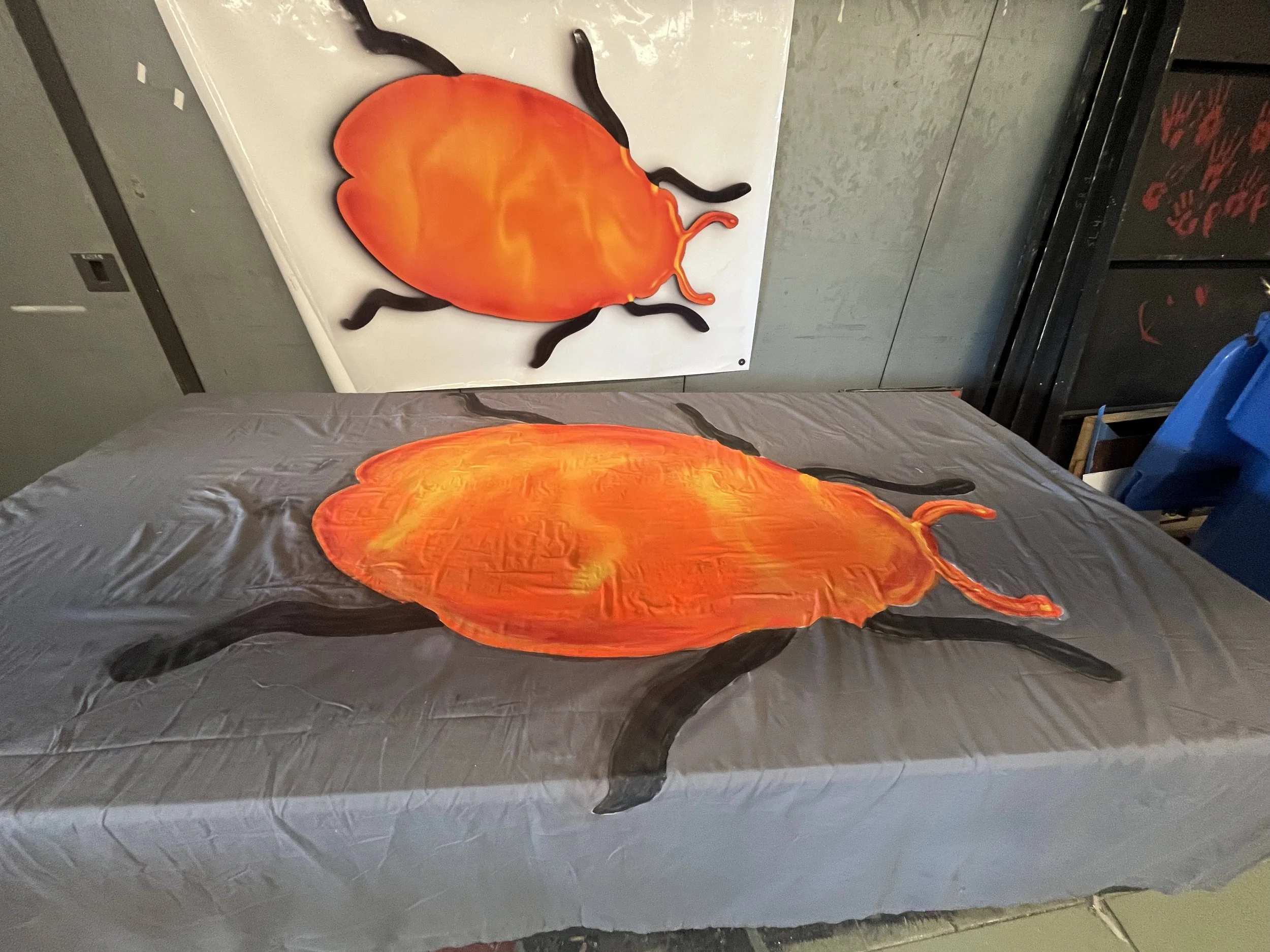 Big hand painted bug