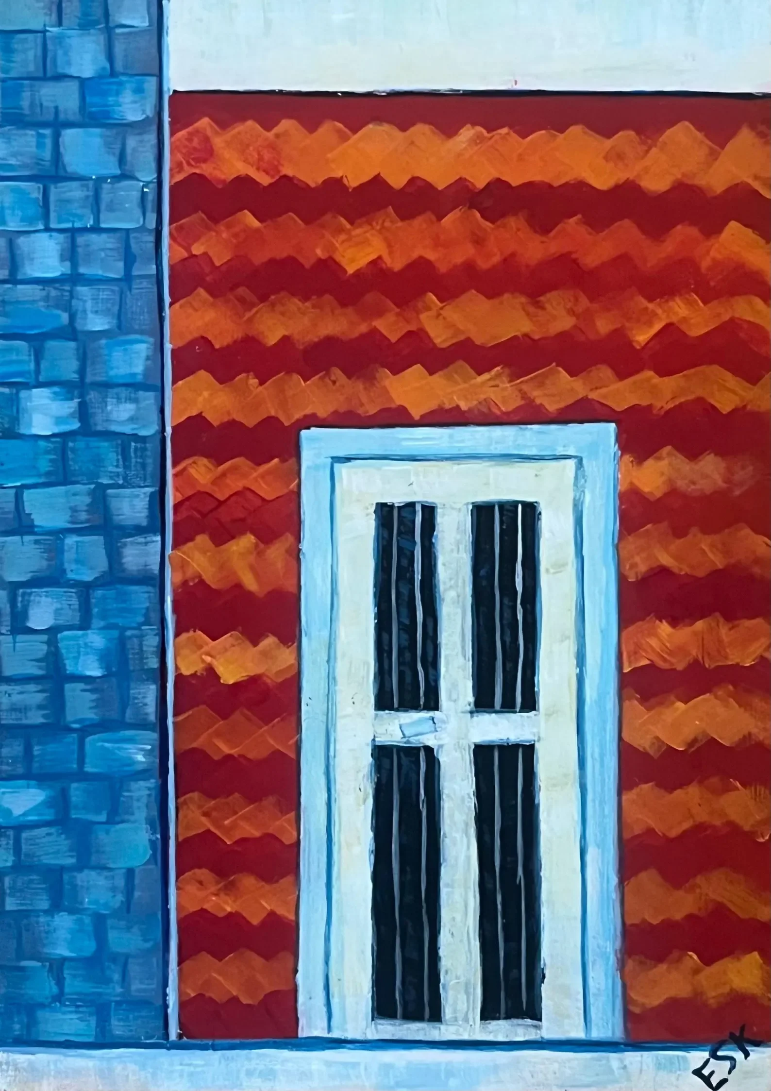 Intersecting Planes of Tiles, print