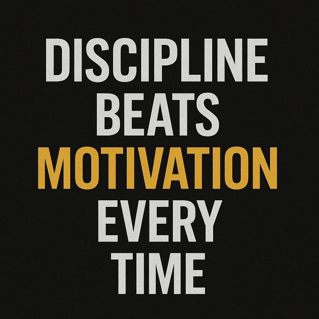 Discipline Beats Motivation Every Time