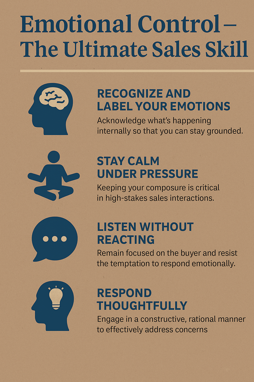 Emotional Control — The Ultimate Sales Skill
