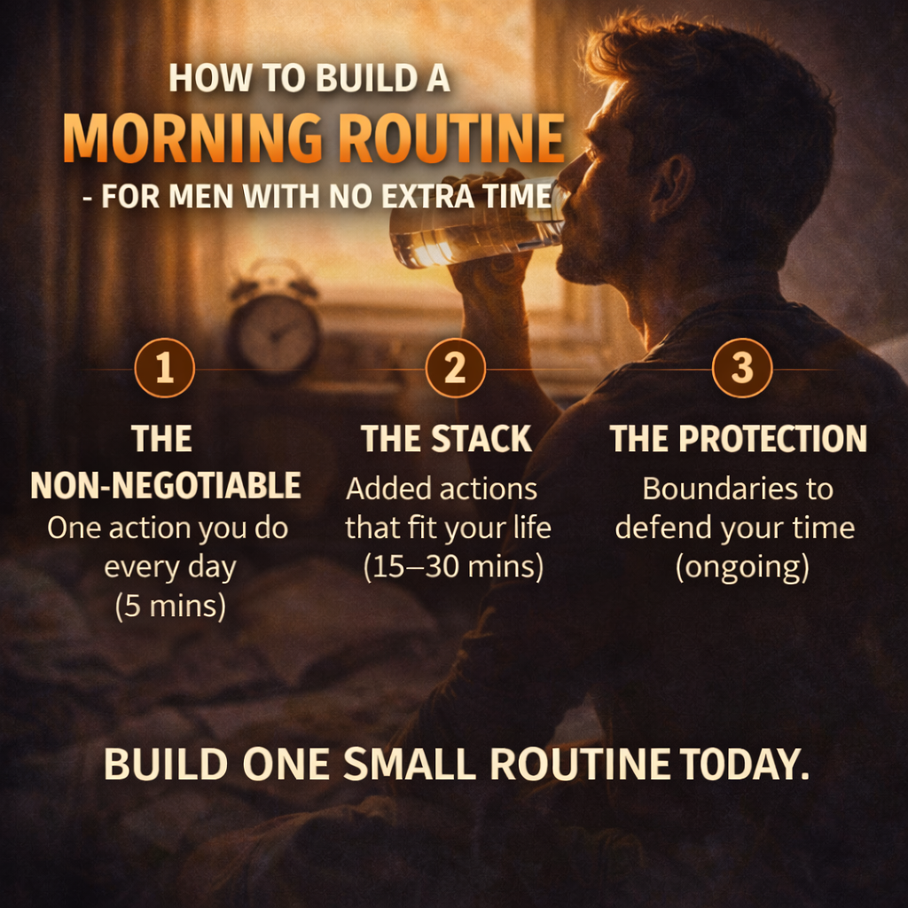 How to Build a Morning Routine That Actually Sticks (For Men With No Extra Time)