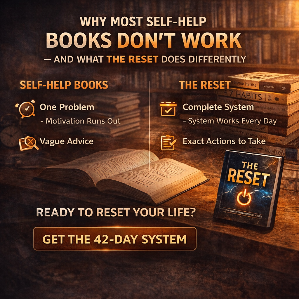 Why Most Self-Help Books Don't Work — And What THE RESET Does Differently