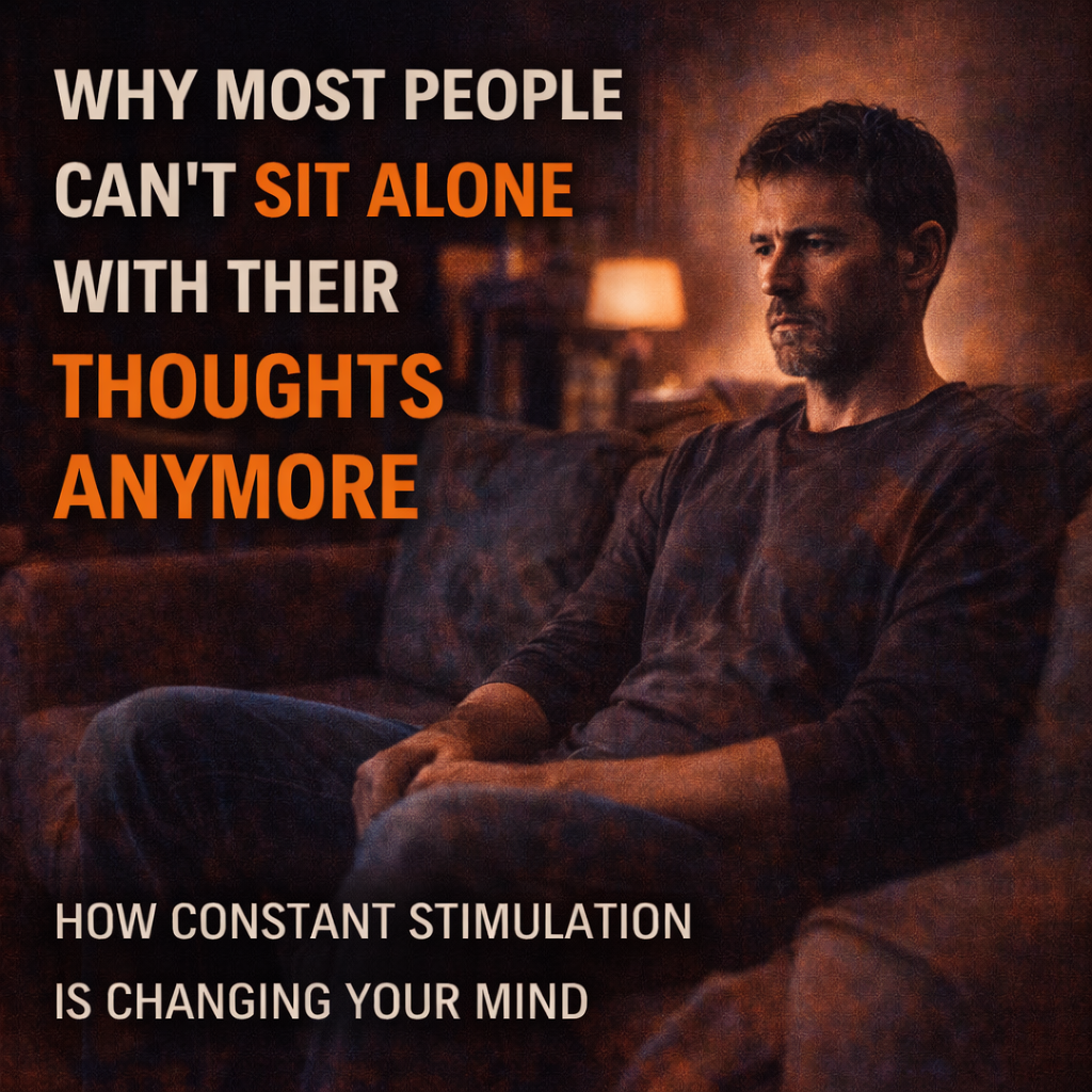 Why Most People Can’t Sit Alone With Their Thoughts Anymore