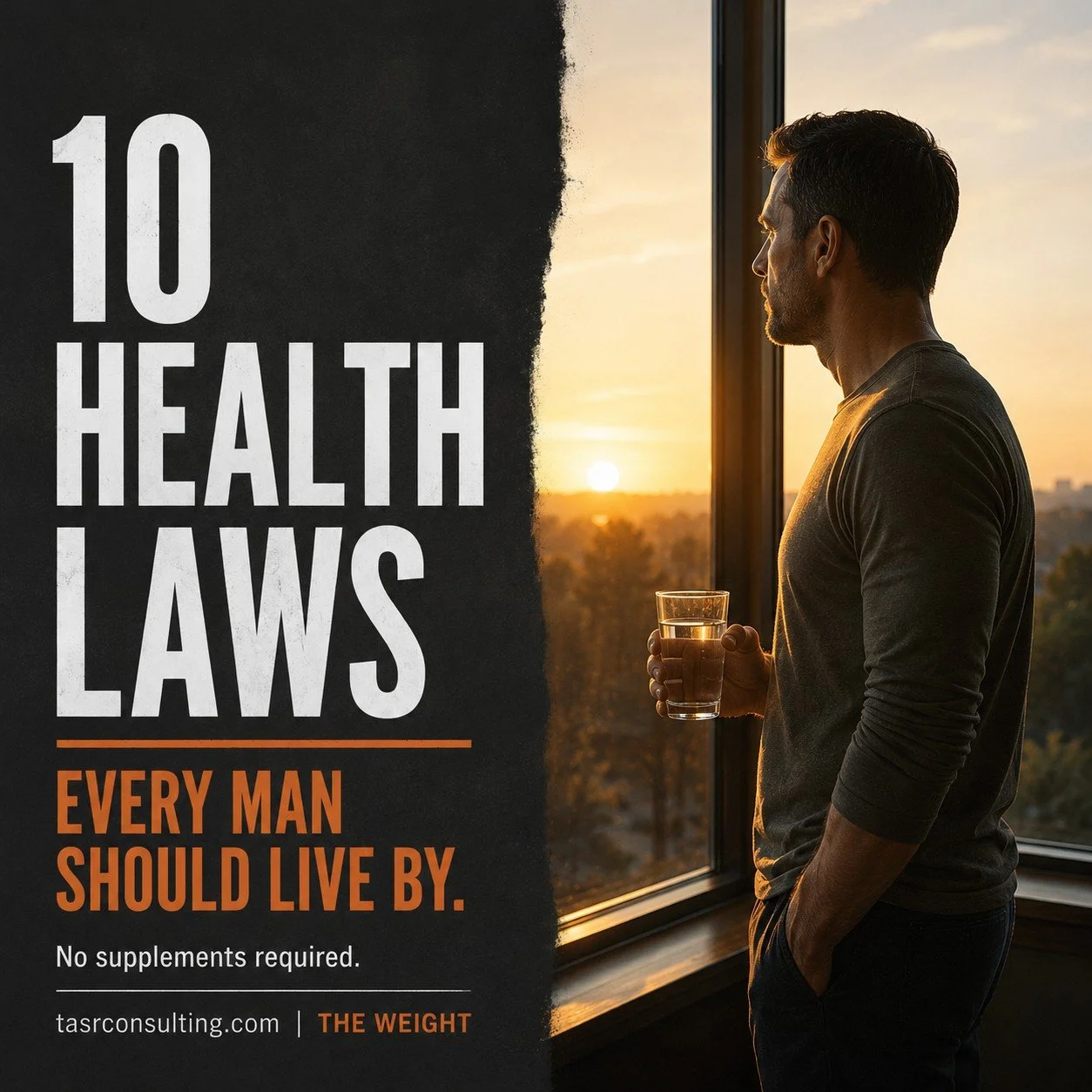 10 Health Laws Every Man Should Live By — No Supplements Required