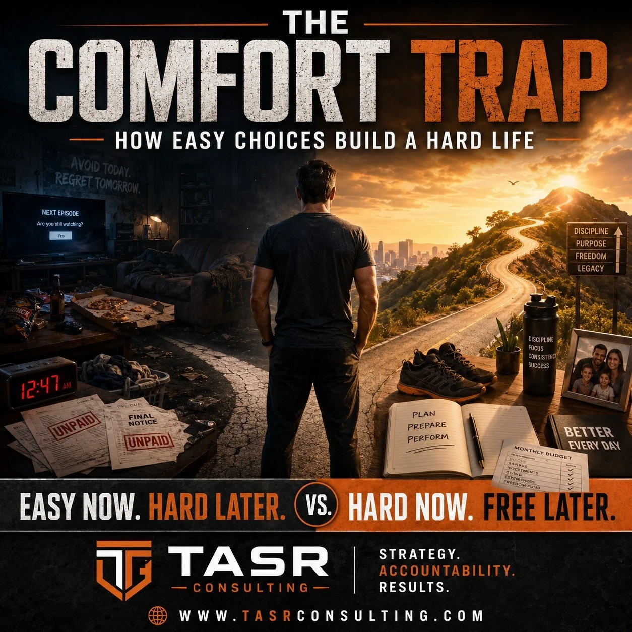 The Comfort Trap: How Easy Choices Build a Hard Life