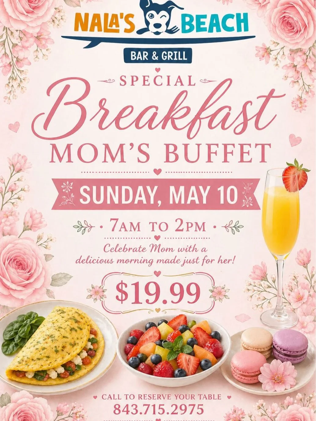 Mother’s Day Breakfast Buffet at Nala’s Beach
