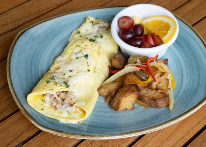 Ham and Cheddar Omelet