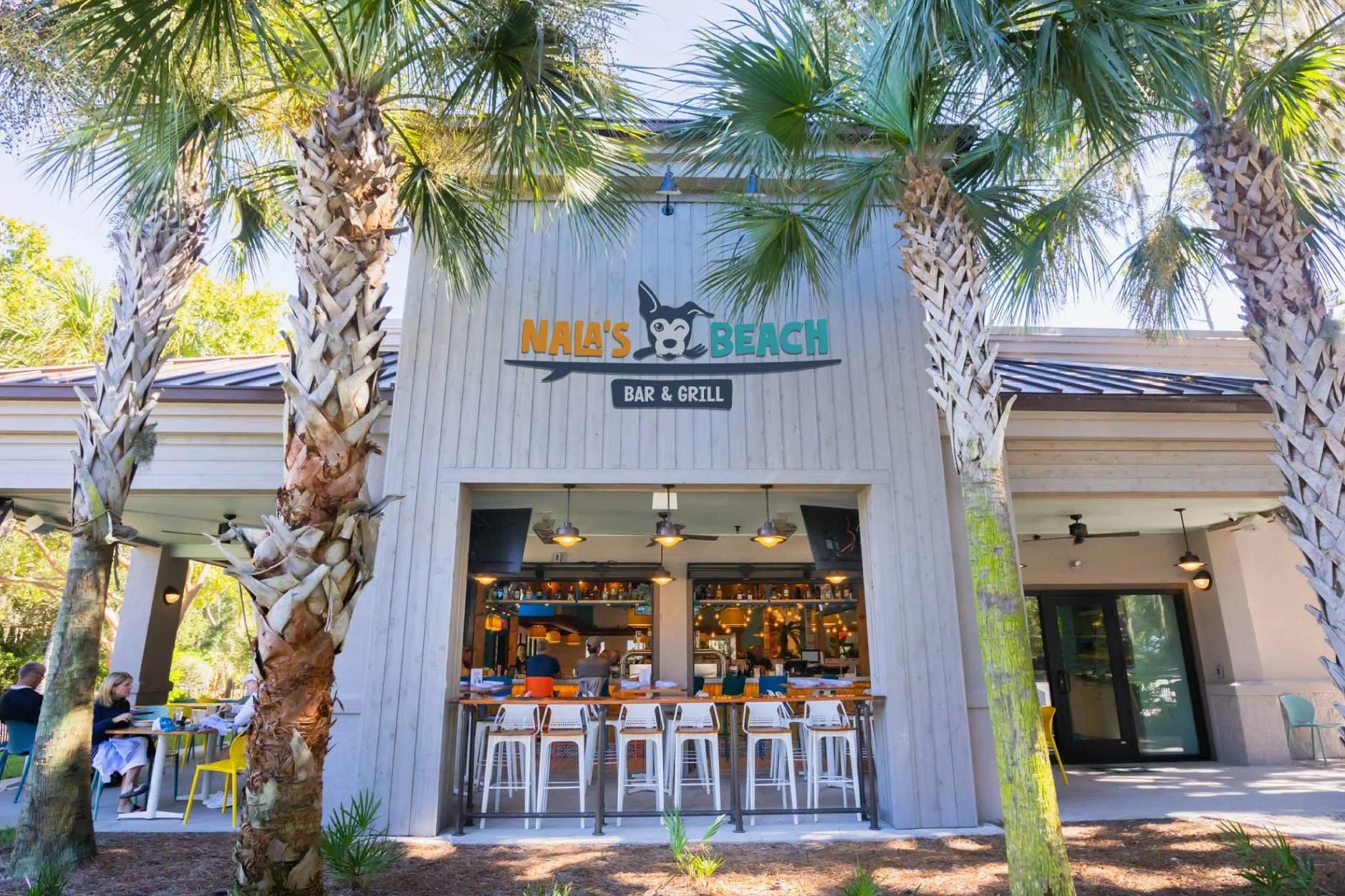 Exterior of Nala's Beach Bar
