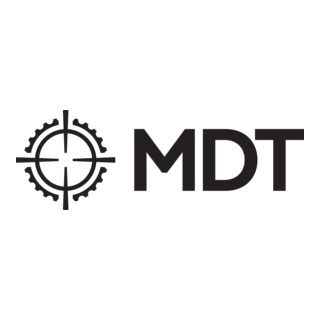 MDT logo featuring a gear and crosshairs symbol.
