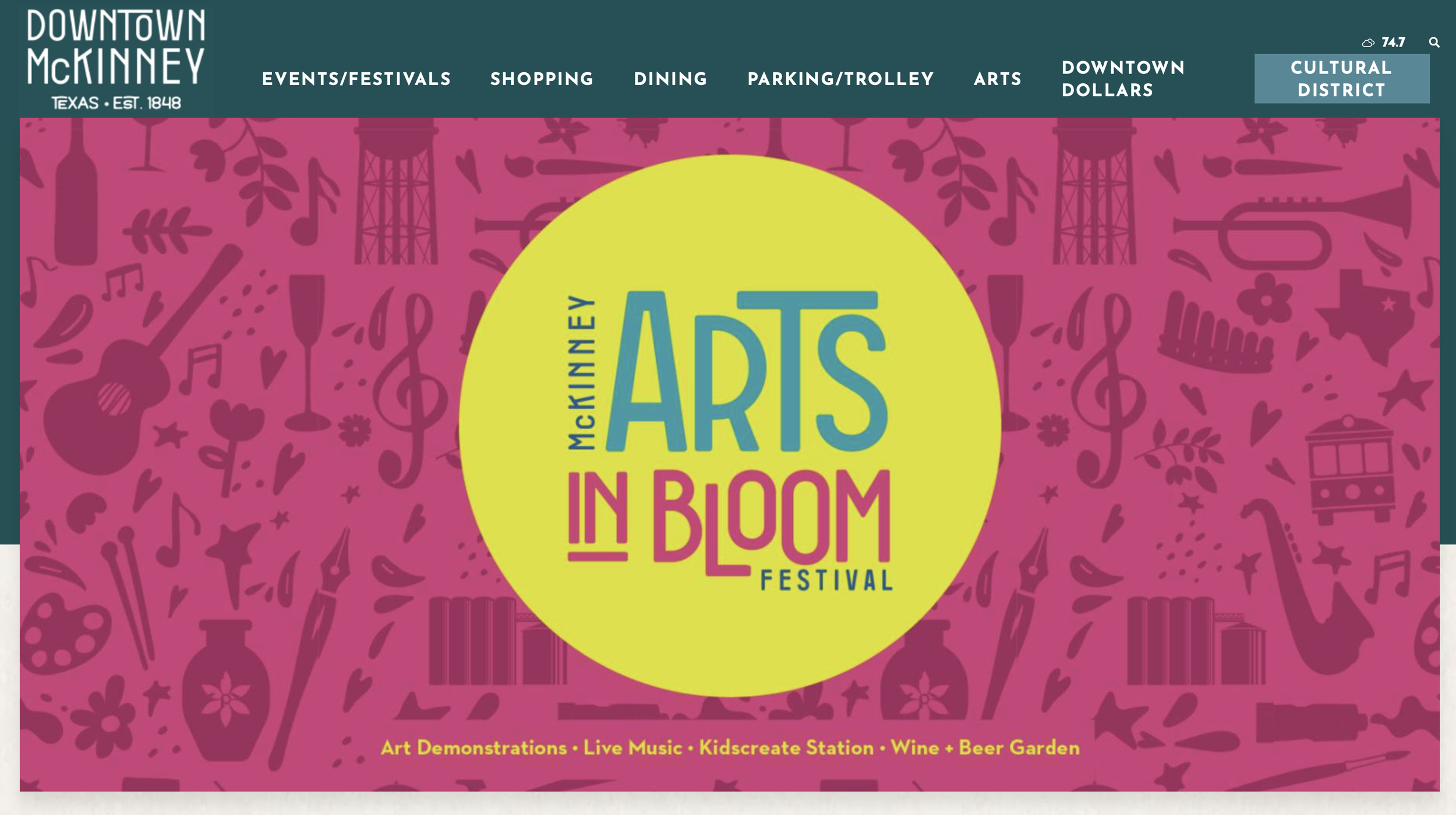 Color Vibe Art Studio had a blast at McKinney ARTS IN BLOOM FESTIVAL