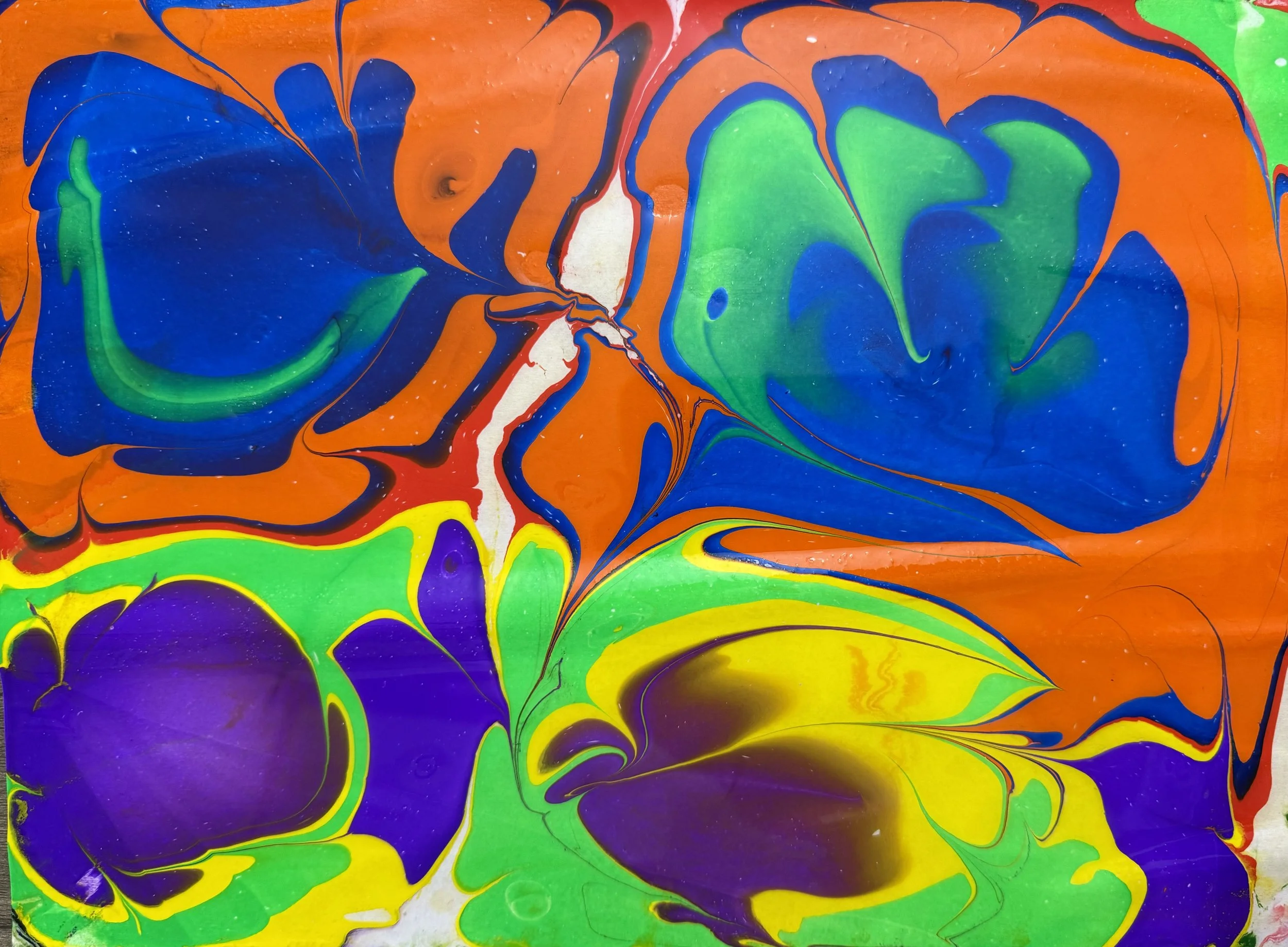 Abstract painting, colored painting, acrylic painting, watercolor, marbling painting