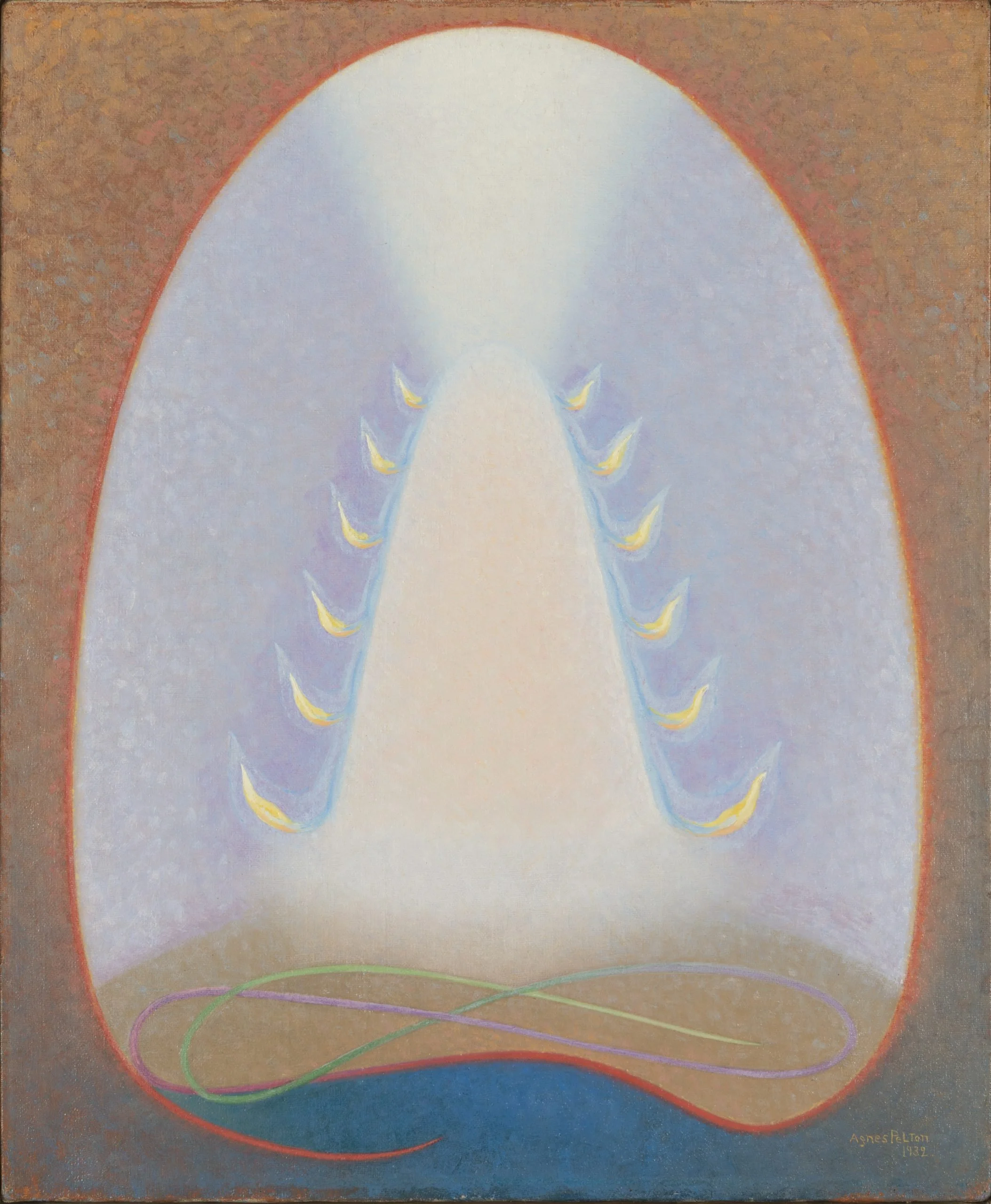 Agnes Pelton — Mount of Flame - 1932