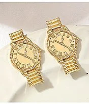 Elegant Gold-Tone Earrings