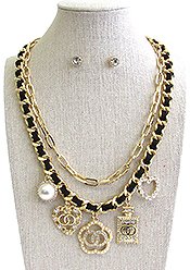 Elegant Charm Layered Necklace Set