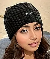 Classic Ribbed Black Beanie