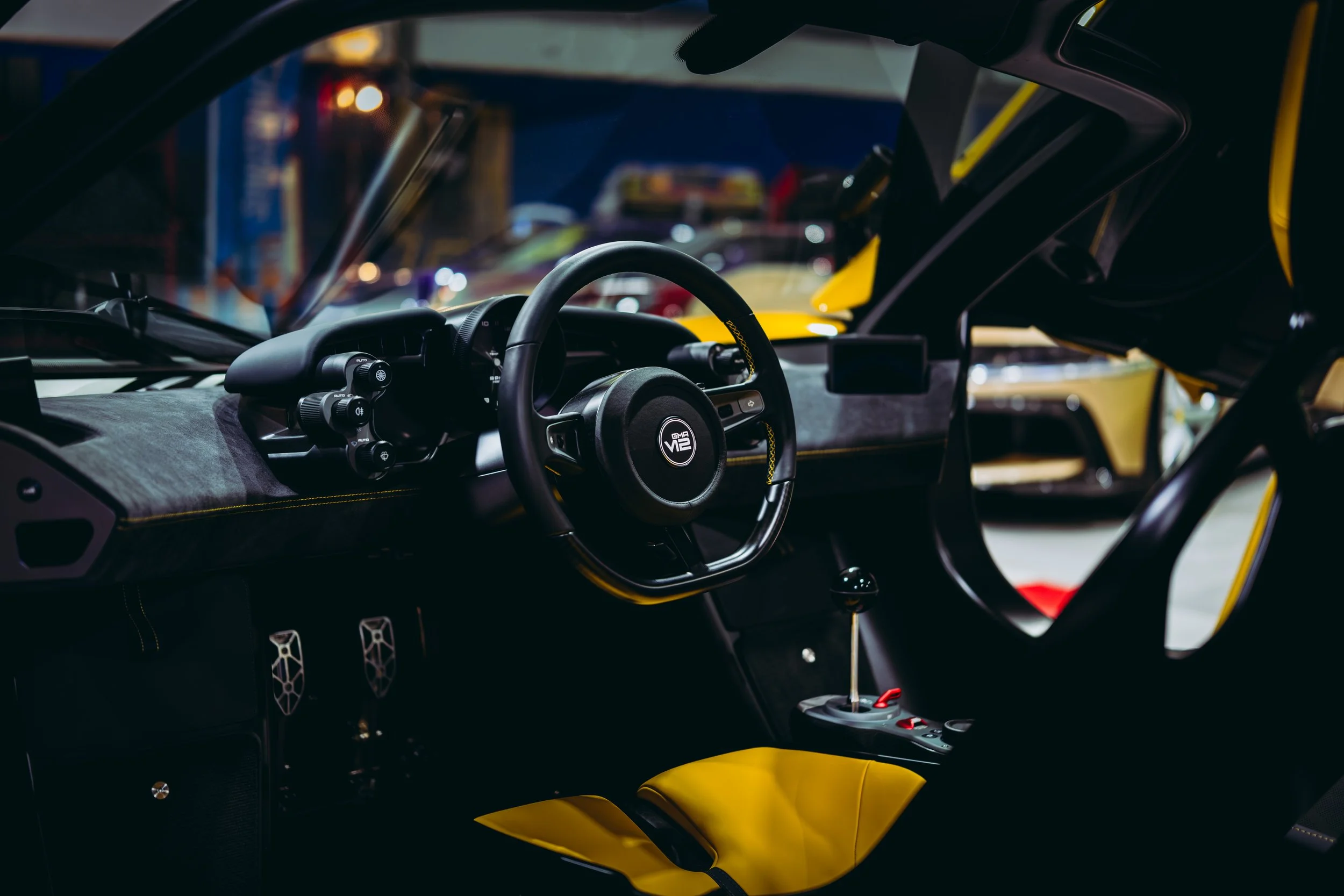 GMA T.50 steering wheel shot