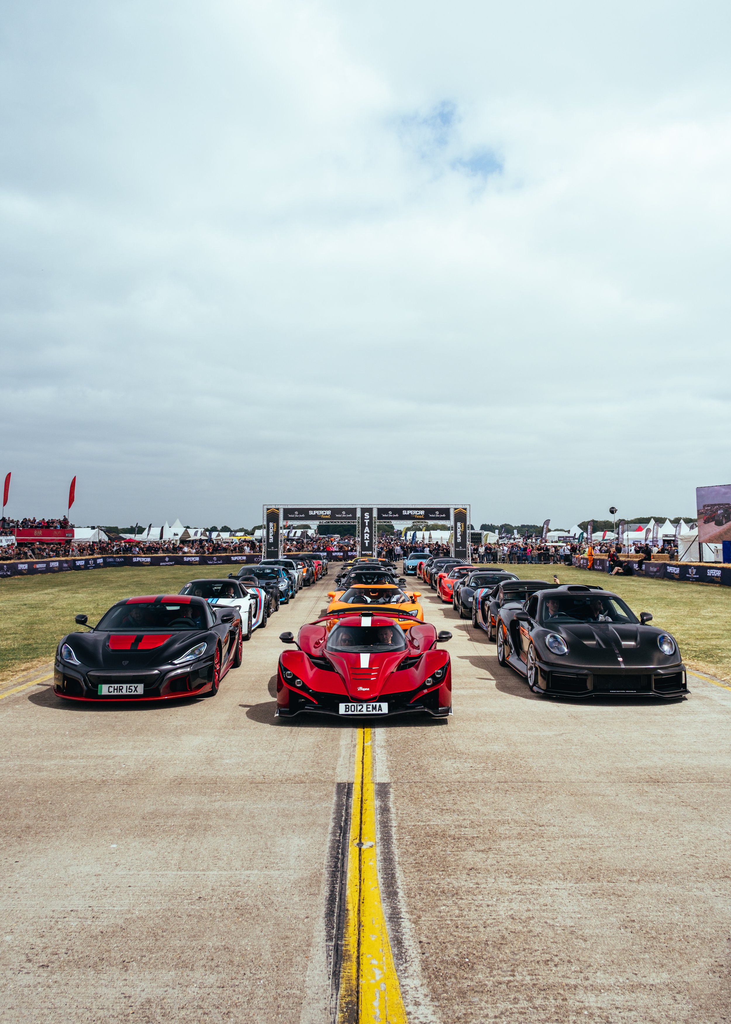 Supercars on a Runway